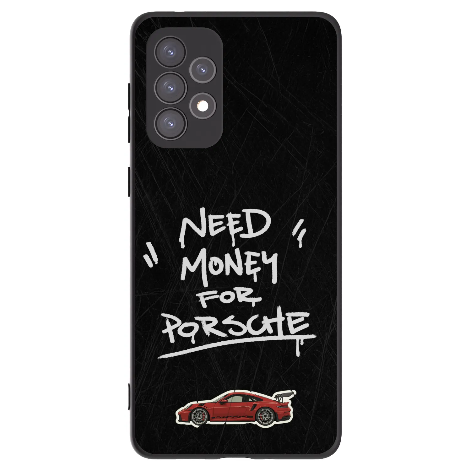 Picasee Μαύρη θήκη σιλικόνης για Samsung Galaxy A73 5G - Dark Racer
