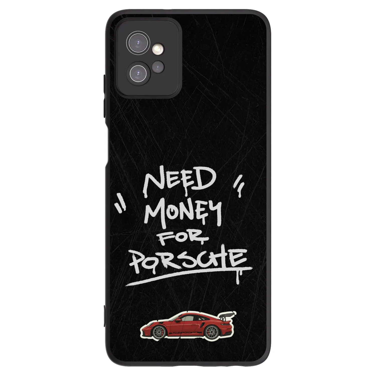 Picasee Μαύρη θήκη σιλικόνης για Motorola Moto G32 - Dark Racer