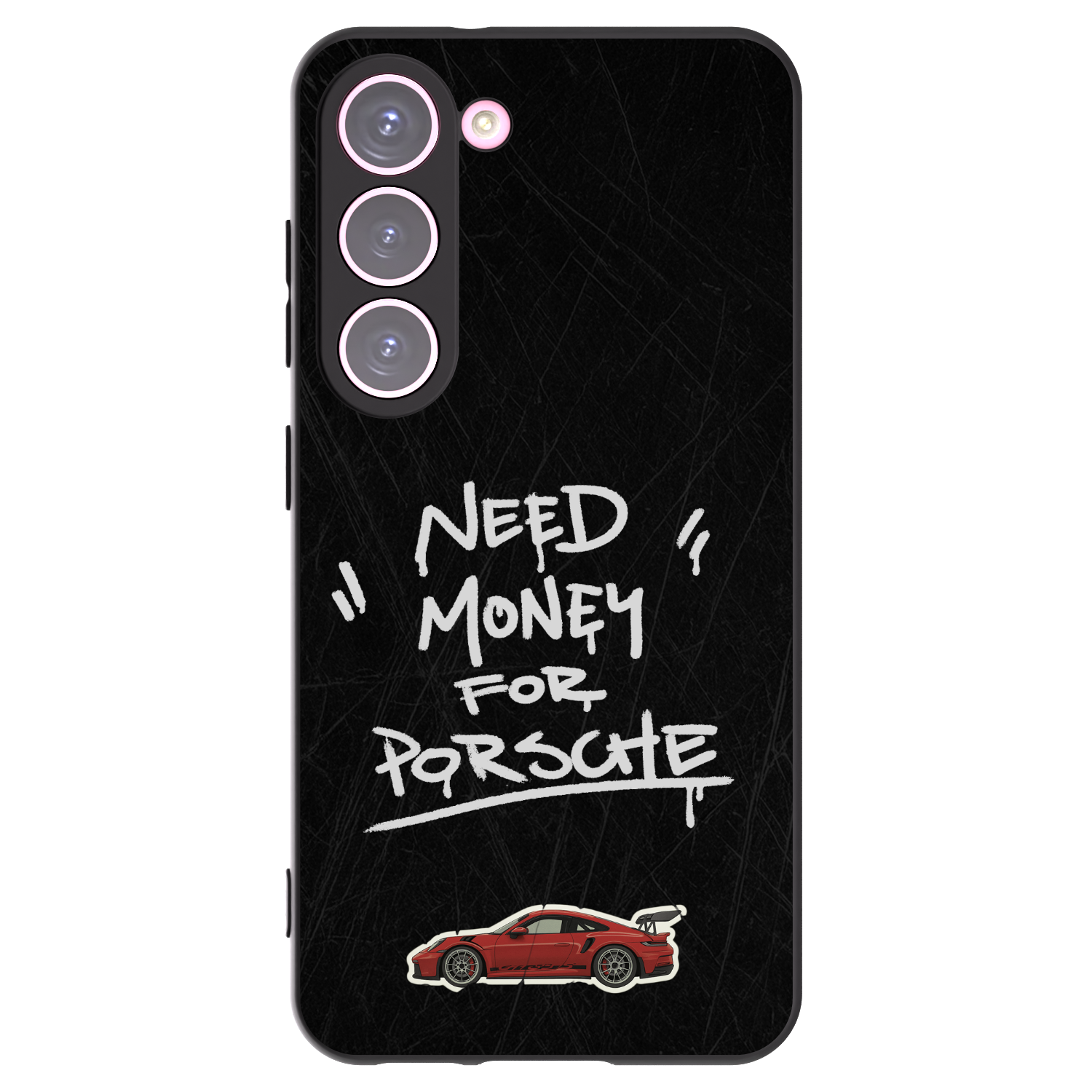 Picasee Μαύρη θήκη σιλικόνης για Samsung Galaxy S23 5G - Dark Racer
