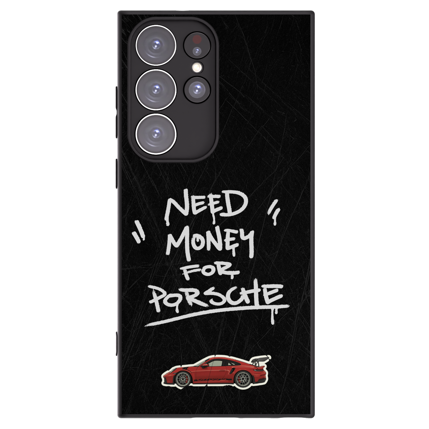 Picasee Μαύρη θήκη σιλικόνης για Samsung Galaxy S23 Ultra 5G - Dark Racer