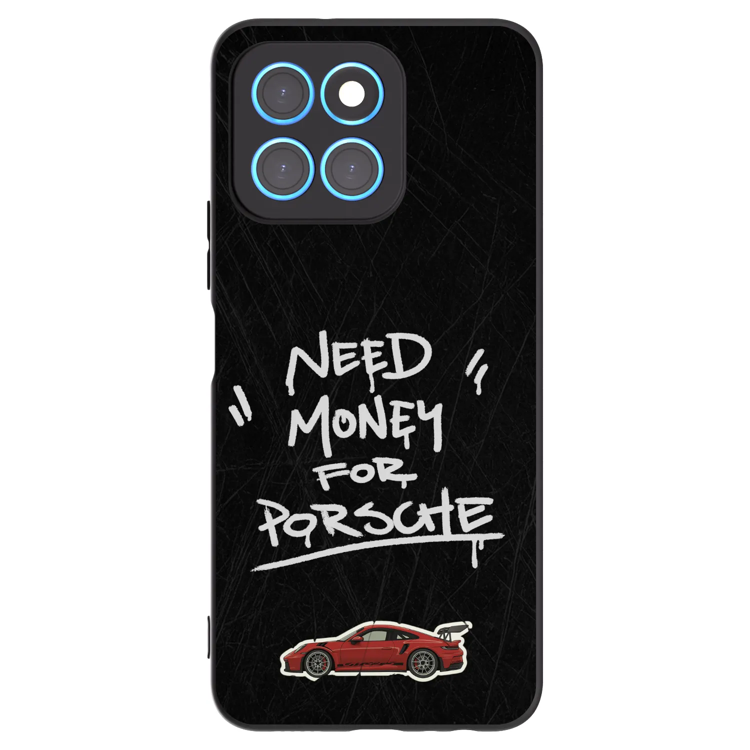 Picasee Μαύρη θήκη σιλικόνης για Honor X6 - Dark Racer