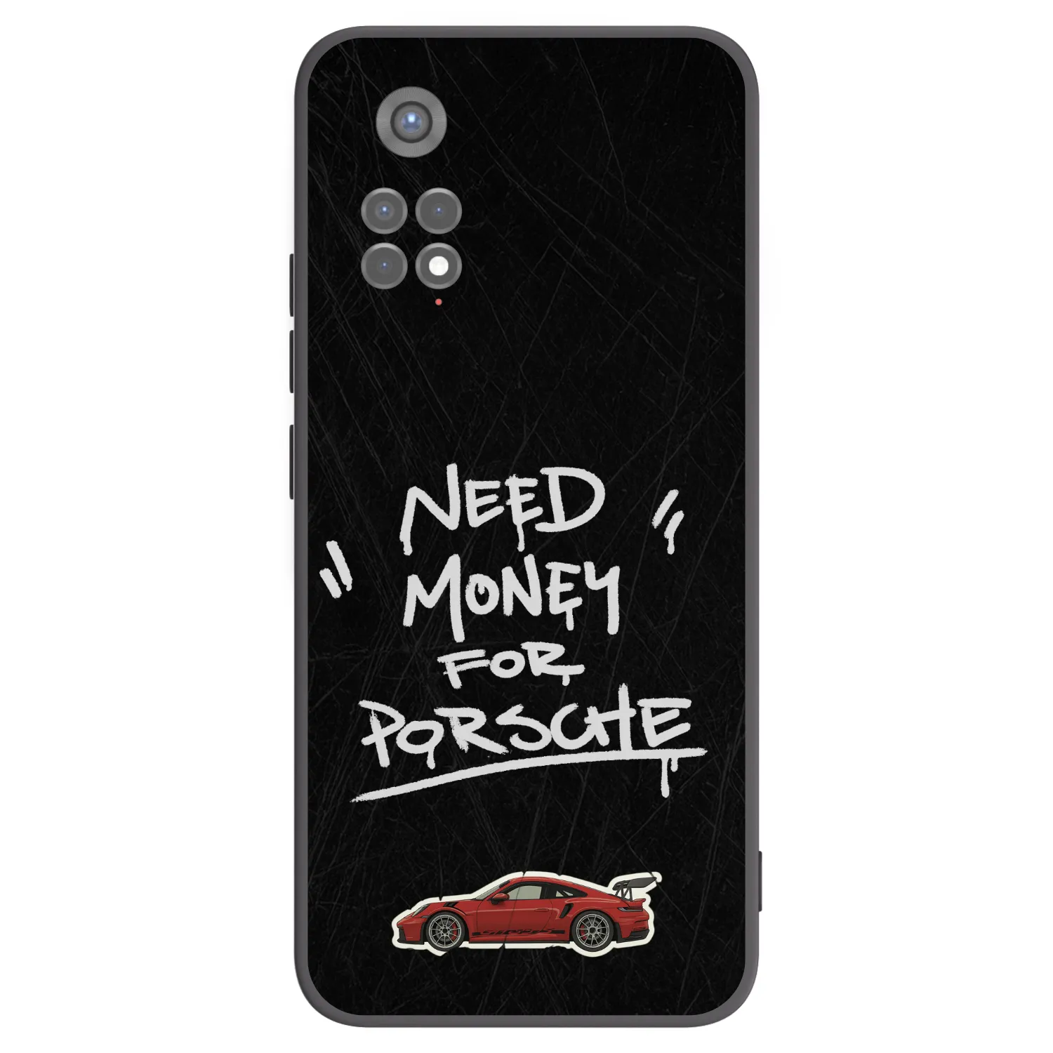 Picasee Μαύρη θήκη σιλικόνης για Xiaomi Redmi Note 11S 5G - Dark Racer