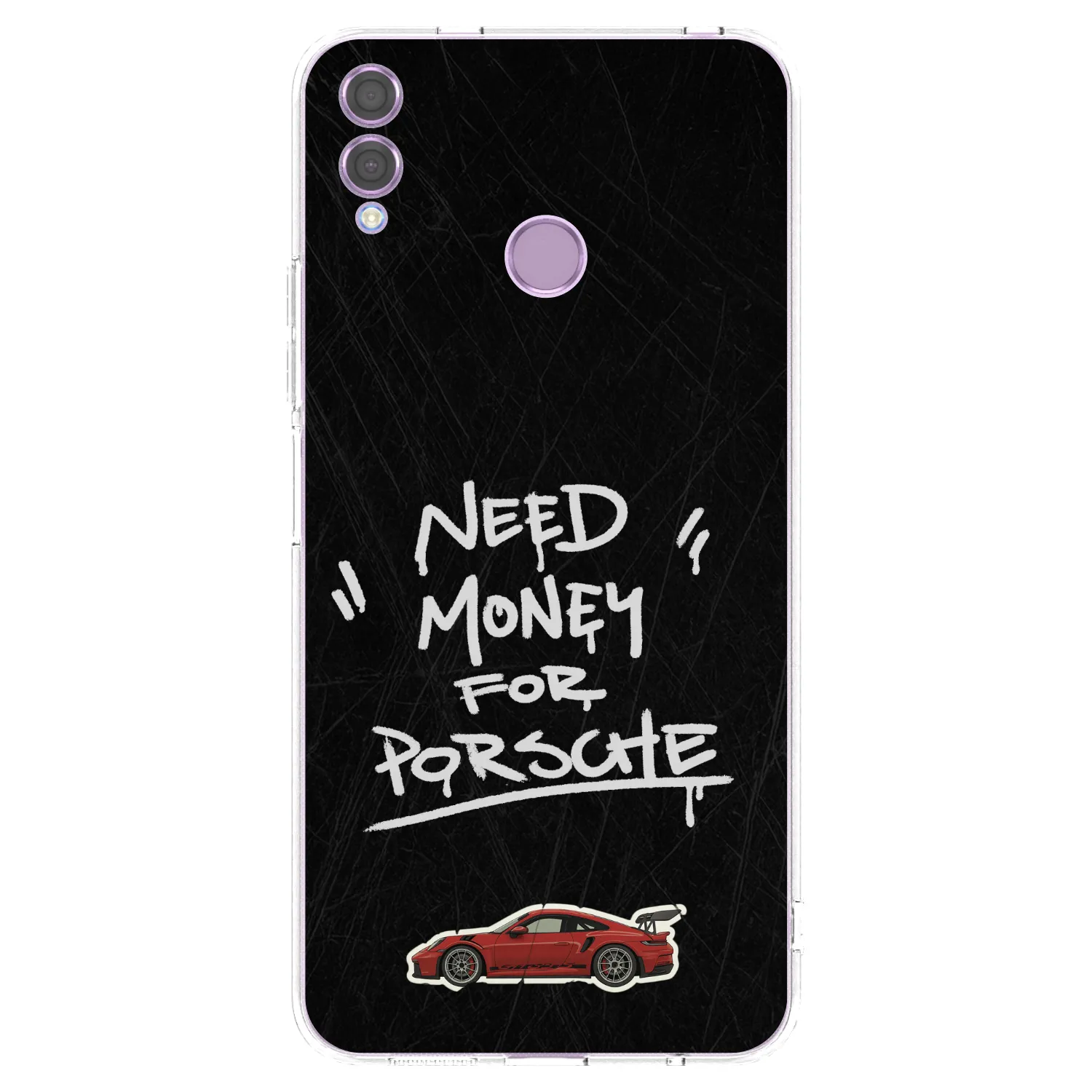 Picasee διαφανής θήκη σιλικόνης Honor 8X - Dark Racer