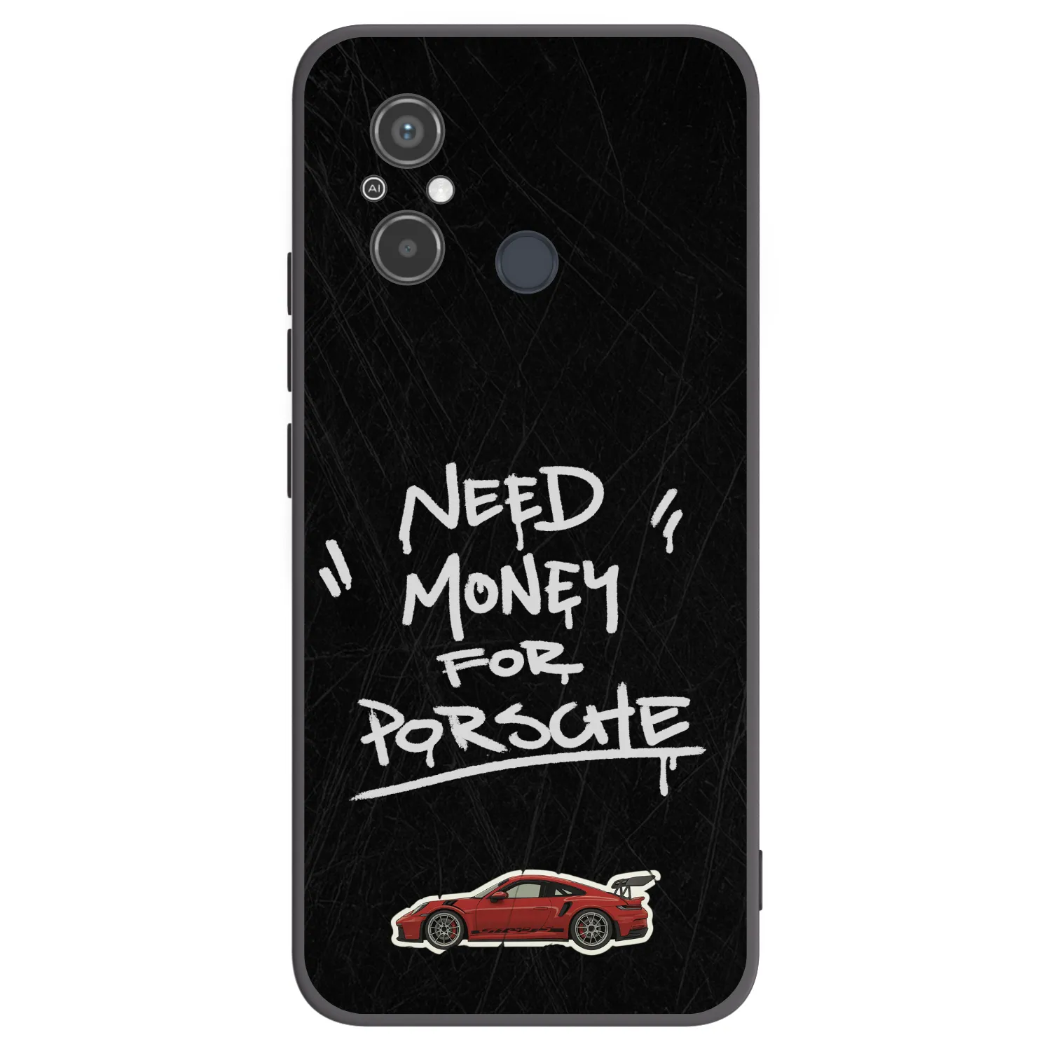 Picasee Μαύρη θήκη σιλικόνης για Xiaomi Redmi 12C - Dark Racer