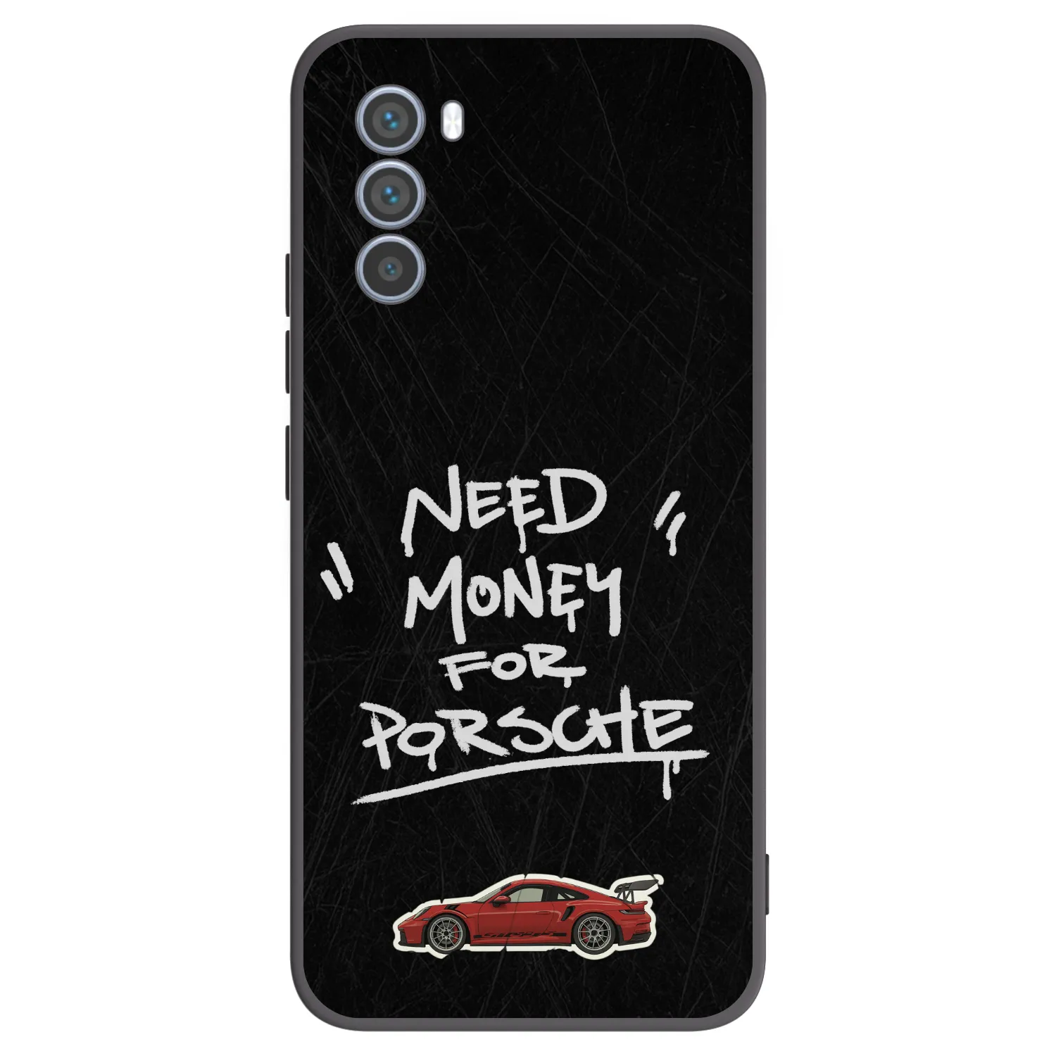Picasee Μαύρη θήκη σιλικόνης για Motorola Moto G62 - Dark Racer