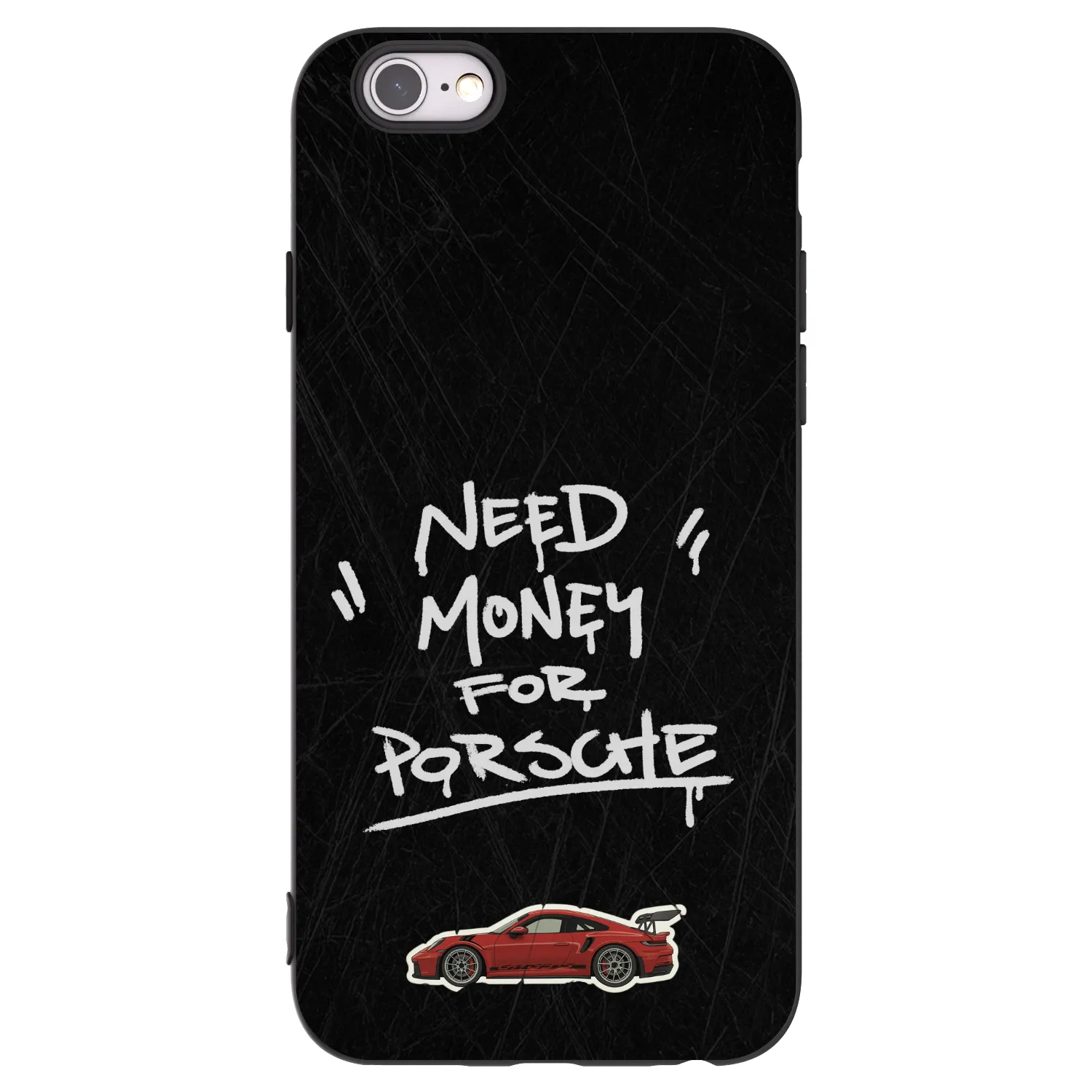 Picasee Μαύρη θήκη σιλικόνης για Apple iPhone 6/6S - Dark Racer