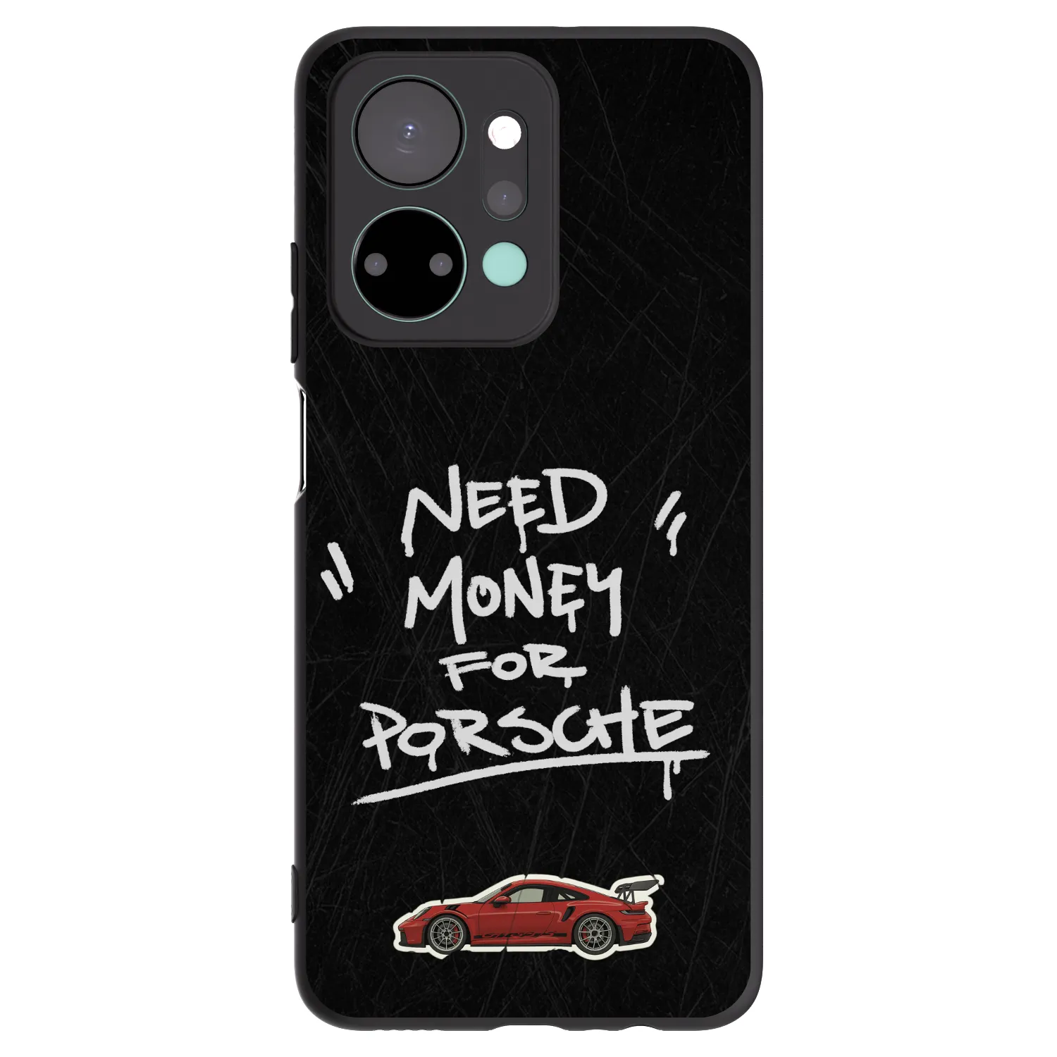 Picasee Μαύρη θήκη σιλικόνης για Honor X7a - Dark Racer