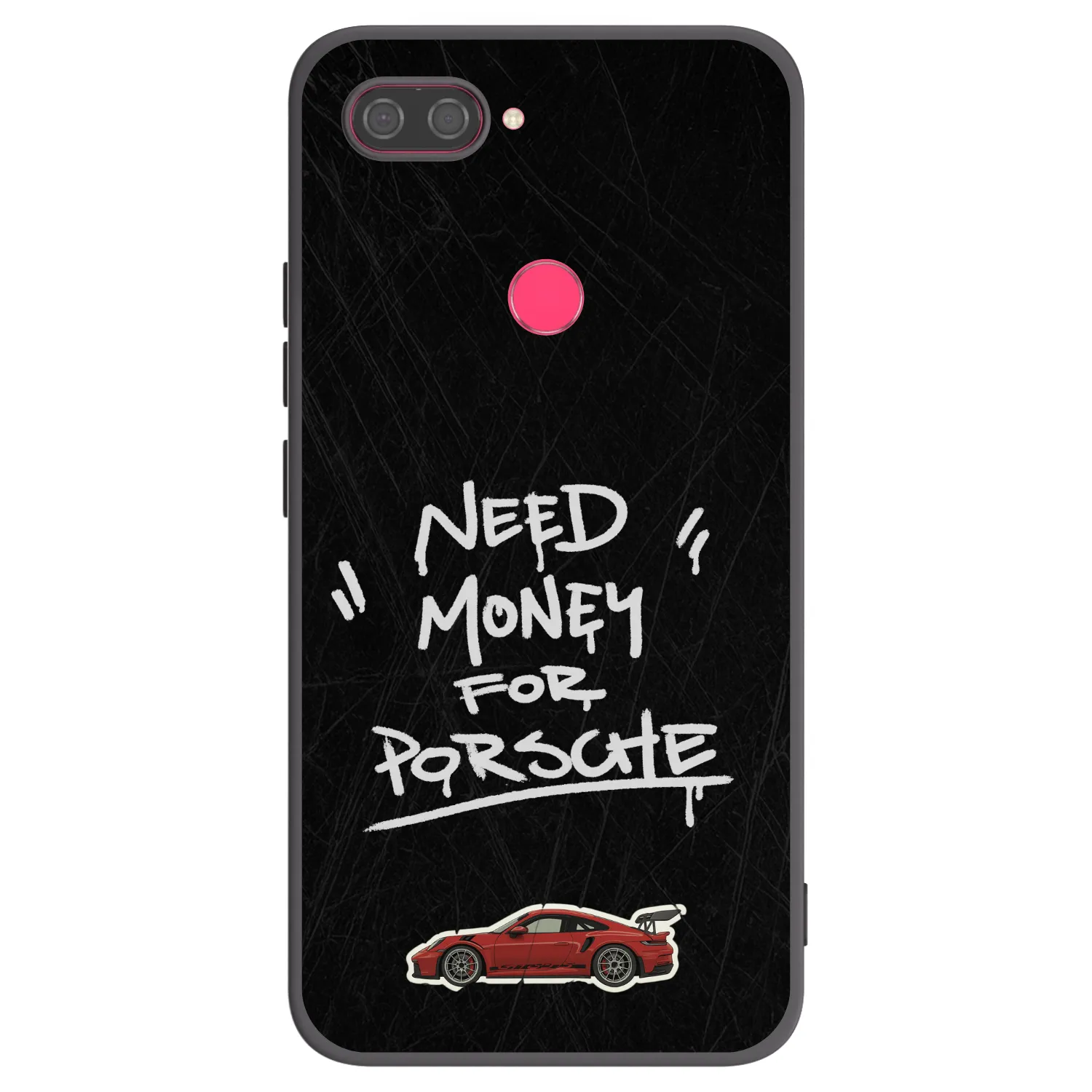 Picasee Μαύρη θήκη σιλικόνης για Xiaomi Mi 8 Lite - Dark Racer