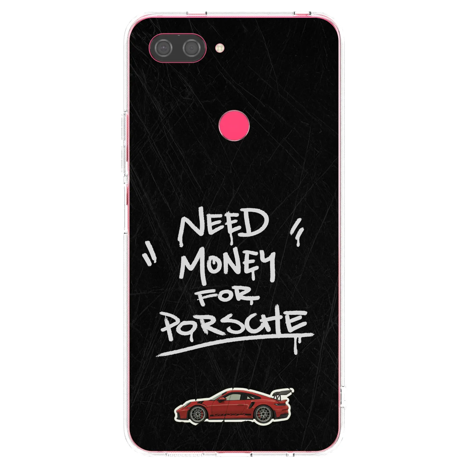 Picasee διαφανής θήκη σιλικόνης Xiaomi Mi 8 Lite - Dark Racer