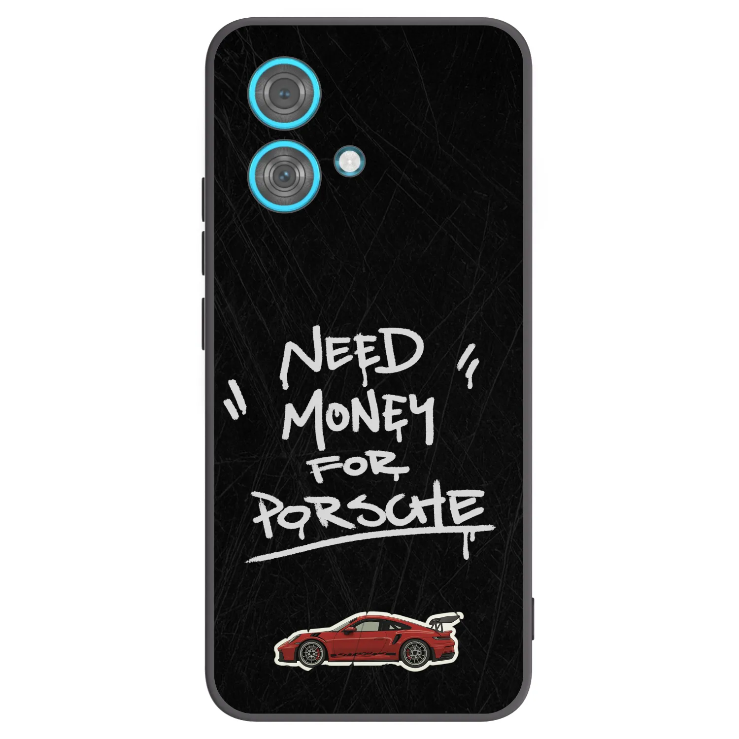 Picasee Μαύρη θήκη σιλικόνης για Motorola Edge 40 Neo - Dark Racer
