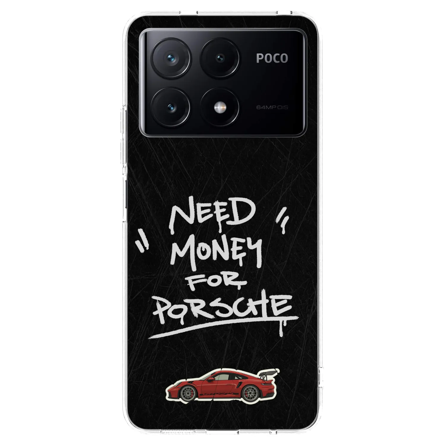 Picasee διαφανής θήκη σιλικόνης Xiaomi Poco X6 Pro - Dark Racer