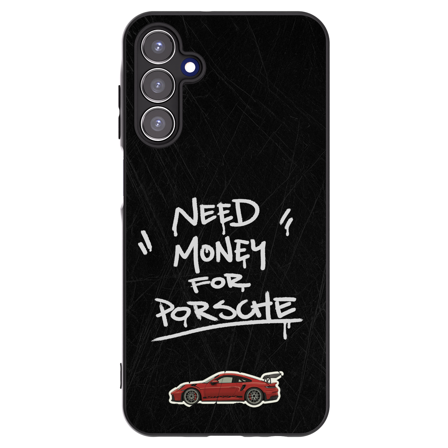 Picasee Μαύρη θήκη σιλικόνης για Samsung Galaxy A15 A155F 4G - Dark Racer