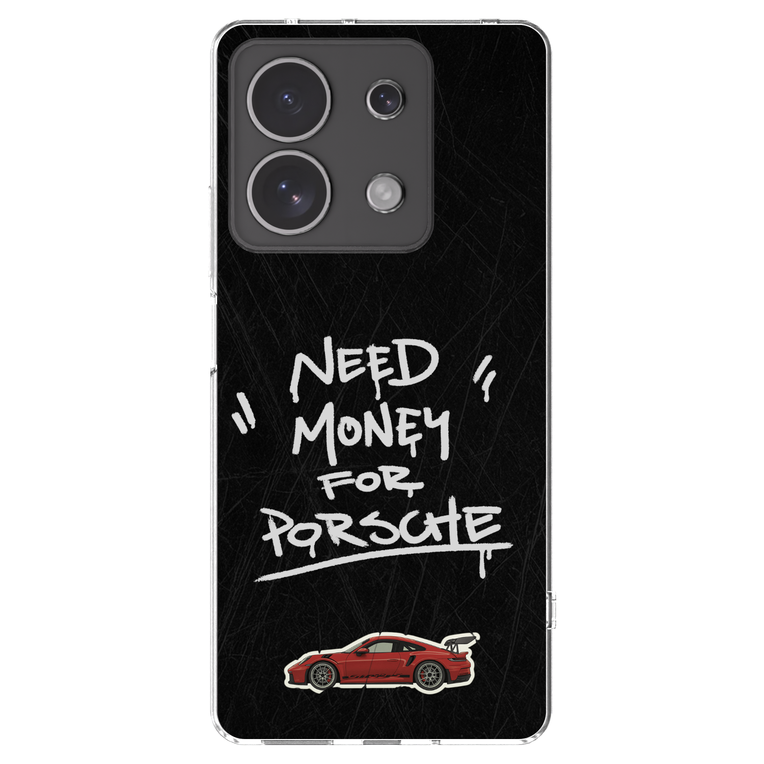 Picasee διαφανής θήκη σιλικόνης Xiaomi Redmi Note 13 4G - Dark Racer