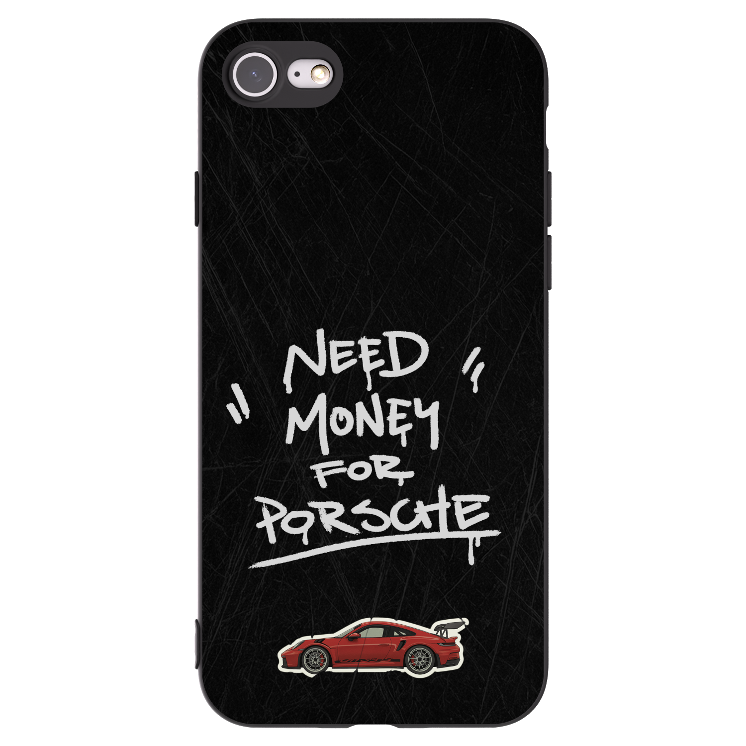 Picasee Μαύρη θήκη σιλικόνης για Apple iPhone 8 - Dark Racer