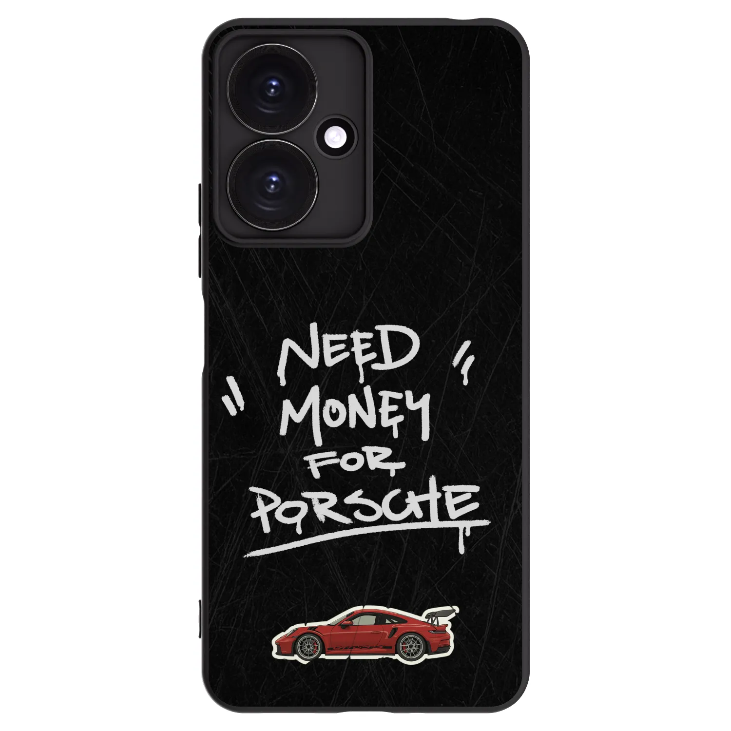 Picasee Μαύρη θήκη σιλικόνης για Xiaomi Redmi 13C 5G - Dark Racer