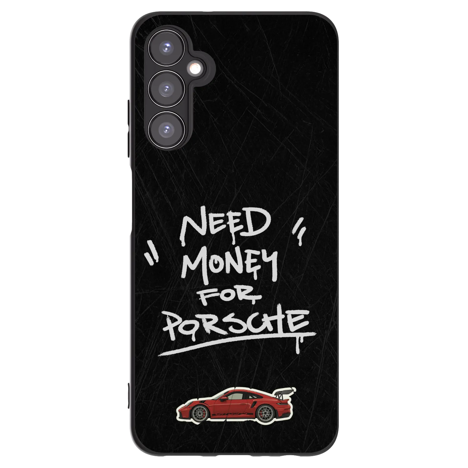 Picasee Μαύρη θήκη σιλικόνης για Samsung Galaxy A05s A057G - Dark Racer