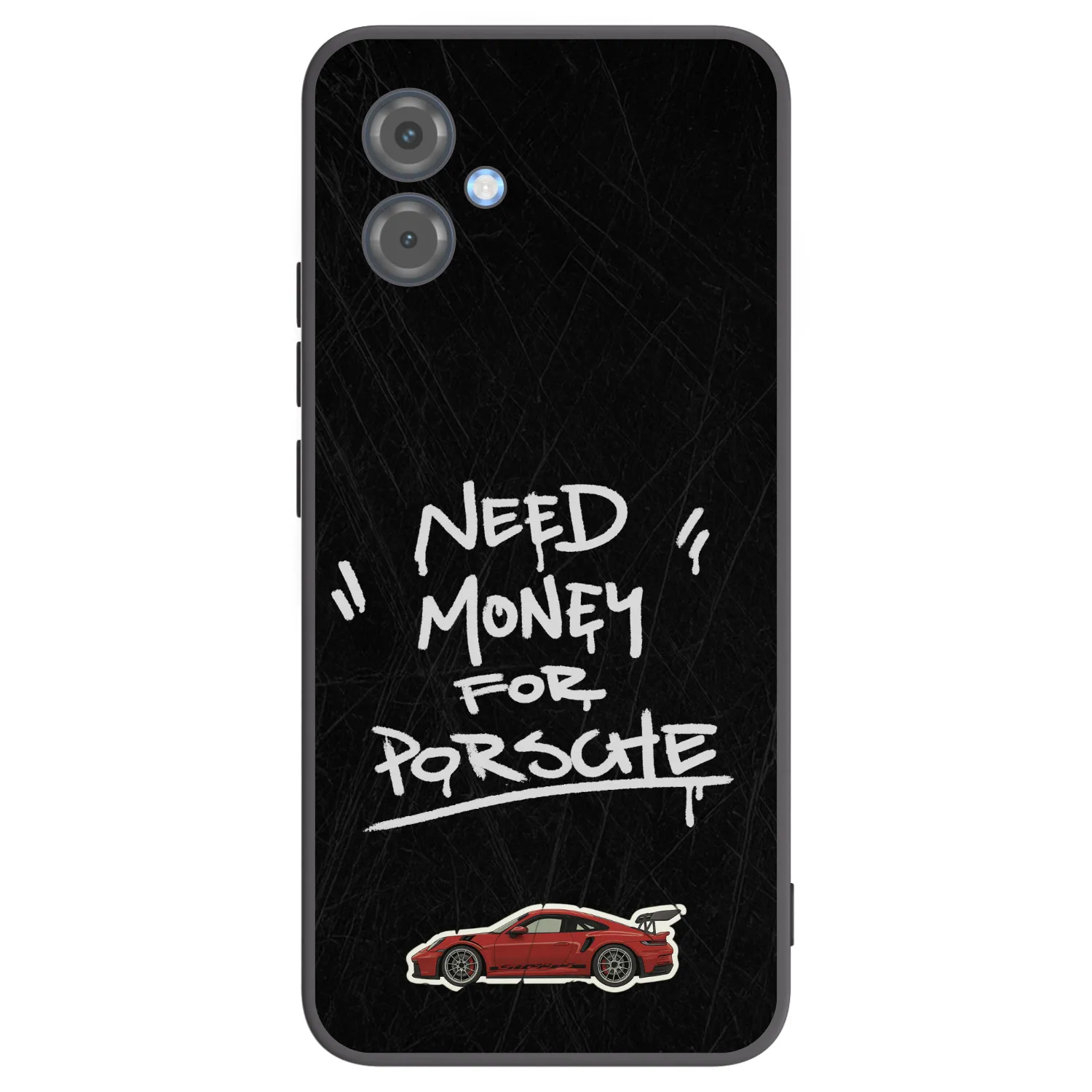 Picasee Μαύρη θήκη σιλικόνης για Motorola Moto G14 - Dark Racer