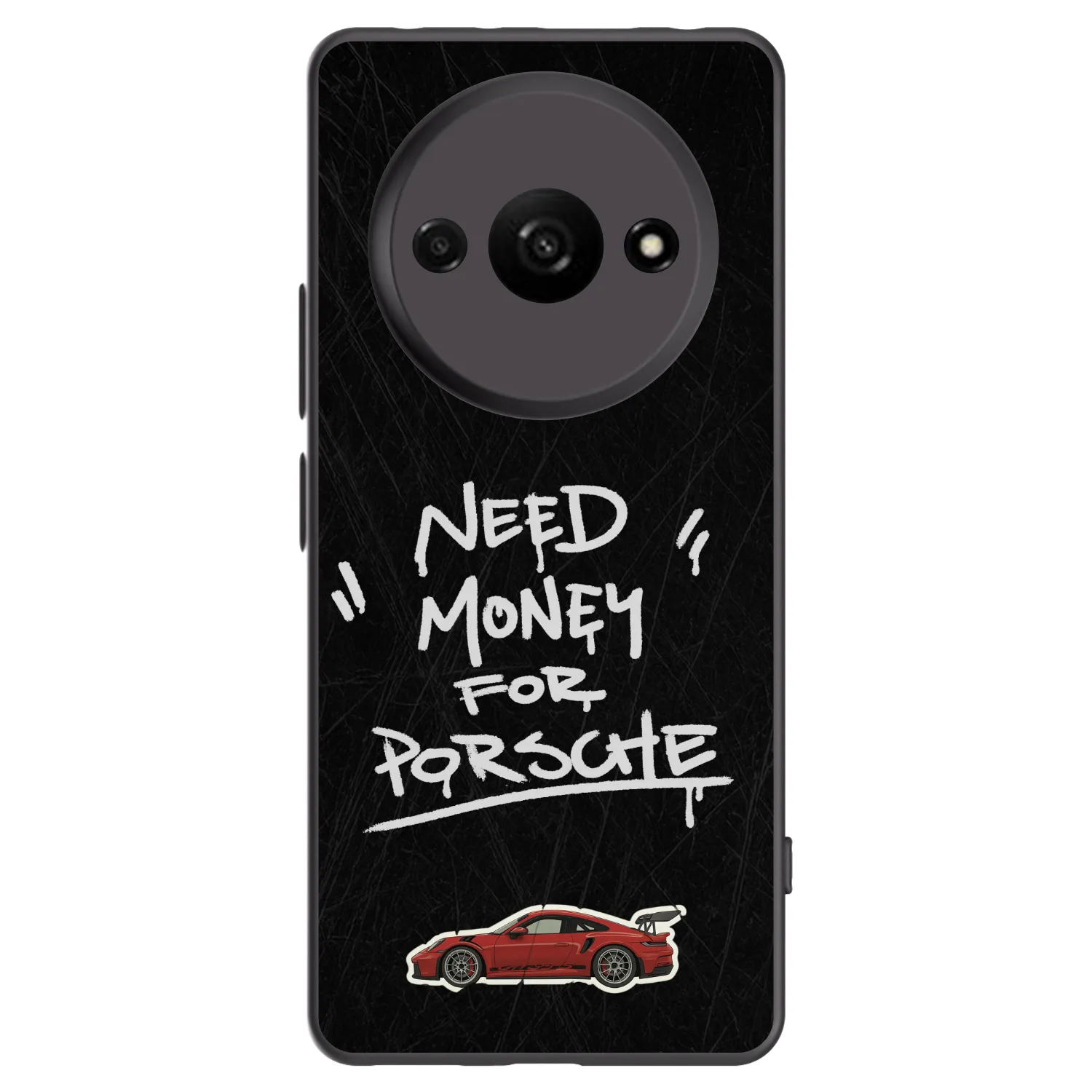 Picasee Μαύρη θήκη σιλικόνης για Xiaomi Redmi A3 - Dark Racer