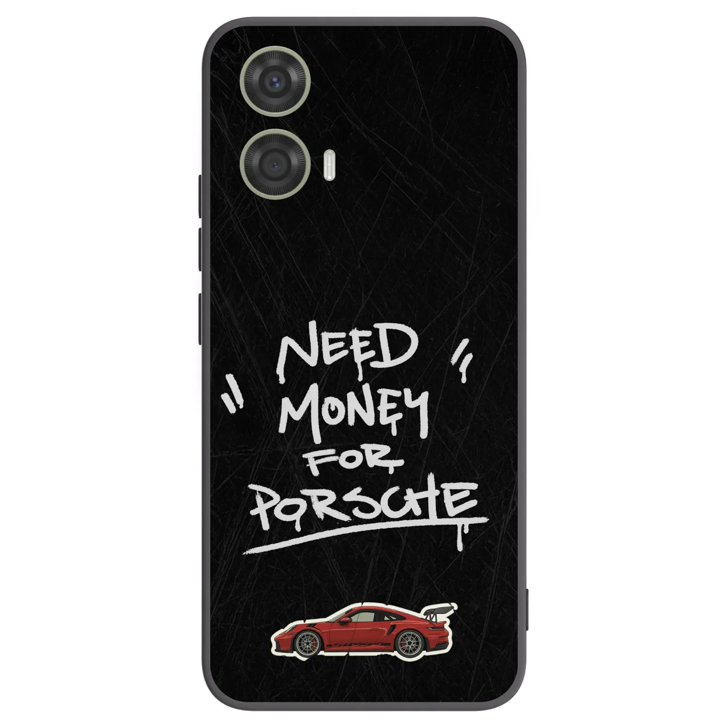Picasee Μαύρη θήκη σιλικόνης για Motorola Moto G24 - Dark Racer