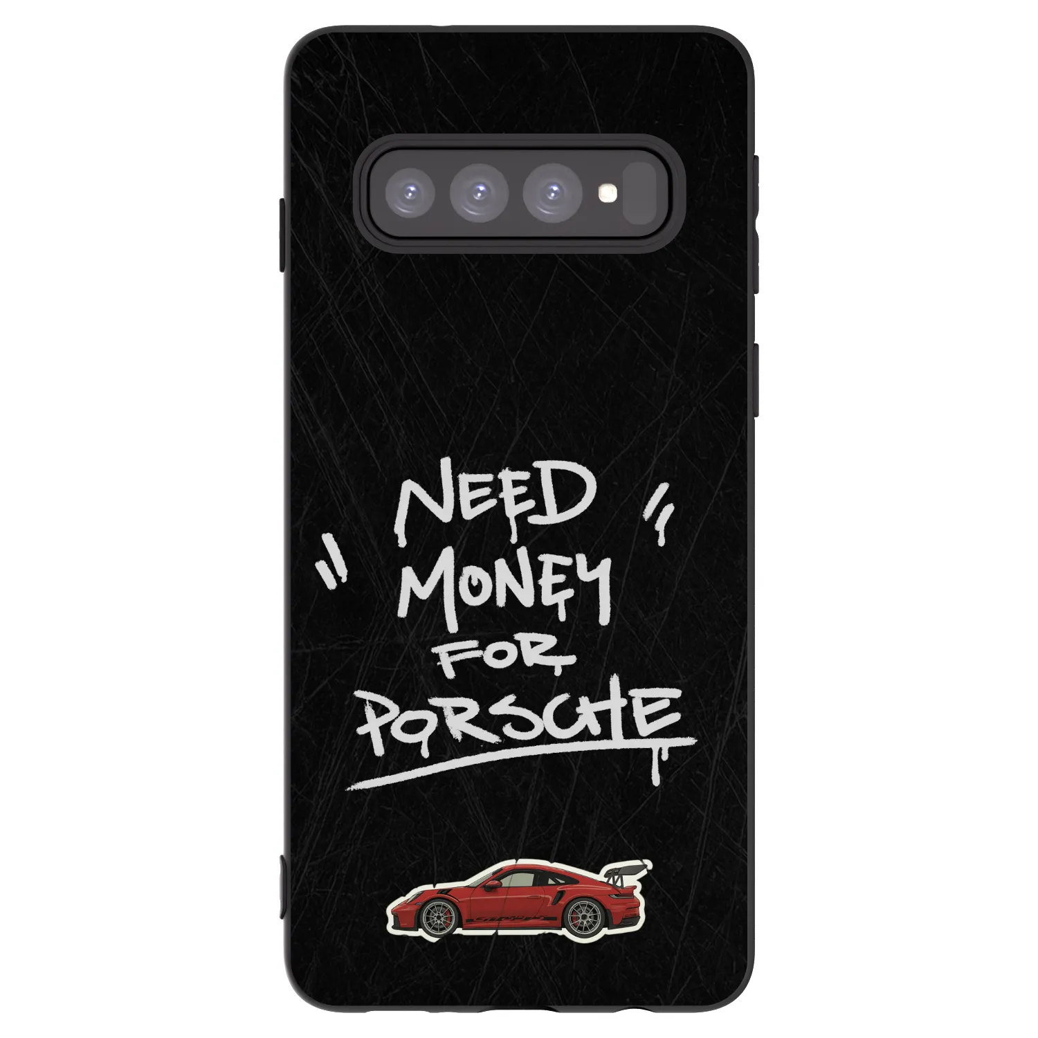 Picasee Μαύρη θήκη σιλικόνης για Samsung Galaxy S10 G973 - Dark Racer