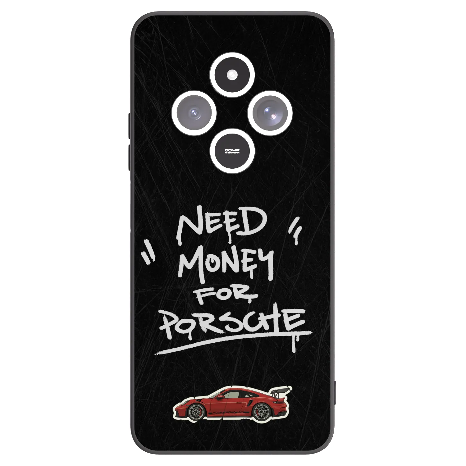 Picasee Μαύρη θήκη σιλικόνης για Xiaomi Redmi 14C - Dark Racer