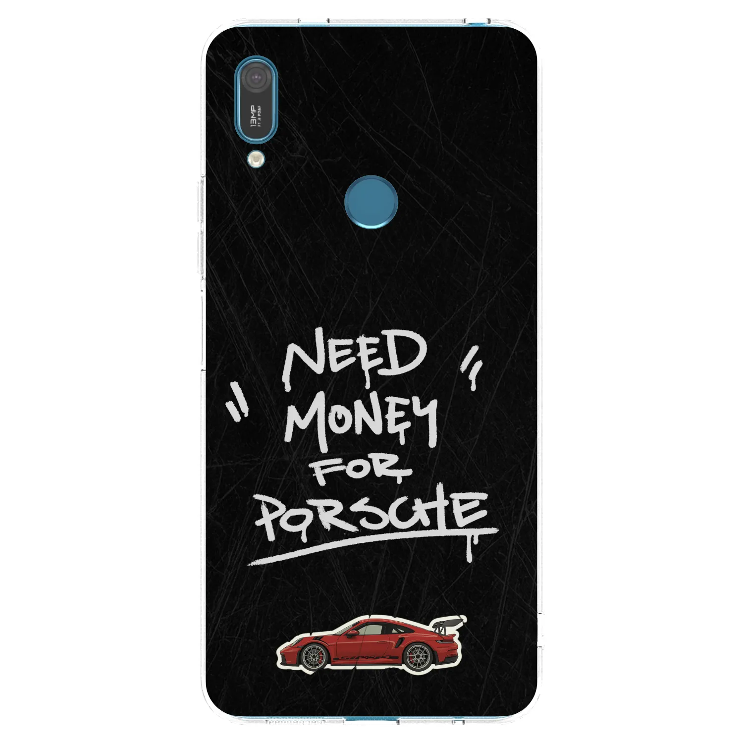 Picasee διαφανής θήκη σιλικόνης Huawei Y7 2019 - Dark Racer