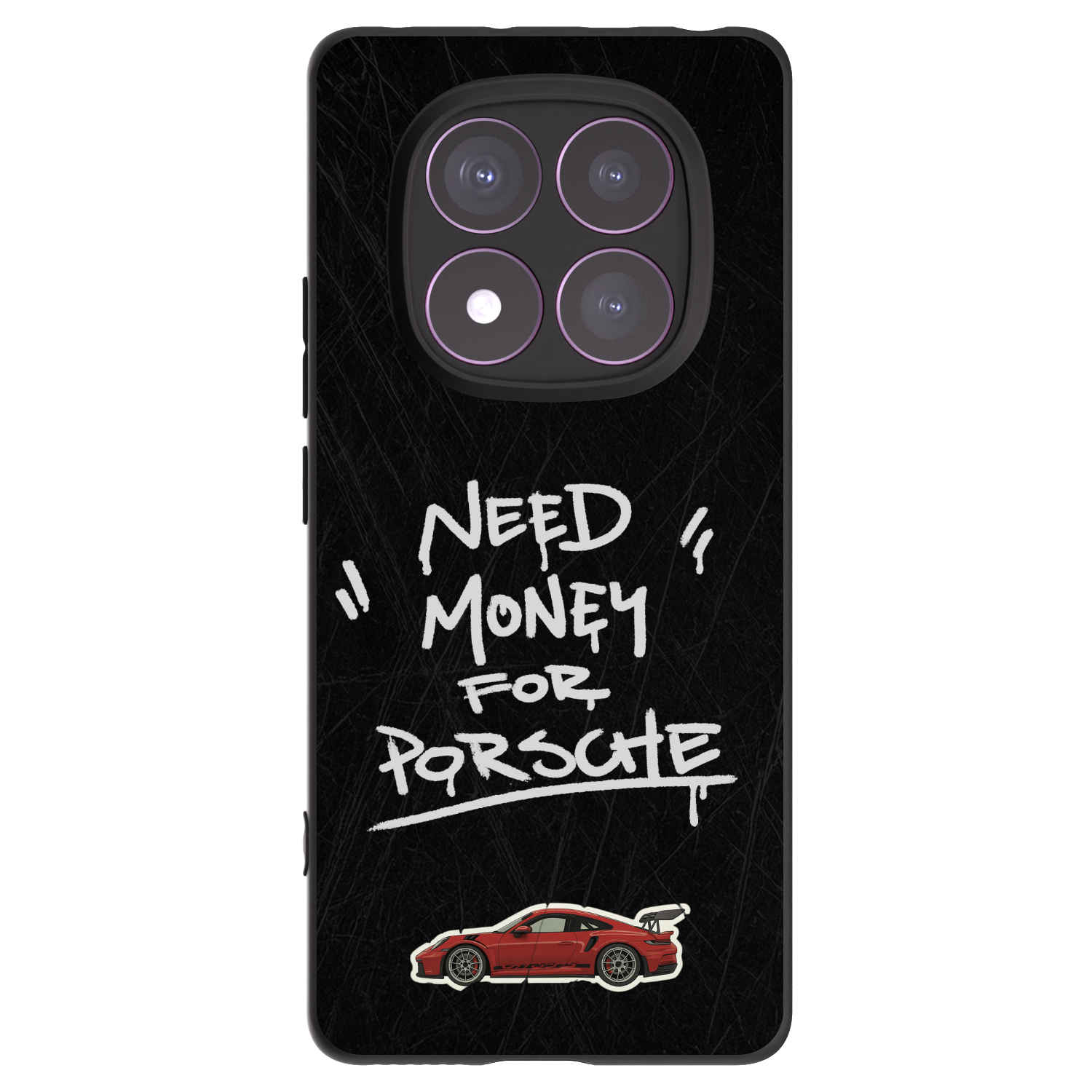 Picasee Μαύρη θήκη σιλικόνης για Xiaomi Redmi Note 14 Pro 4G - Dark Racer