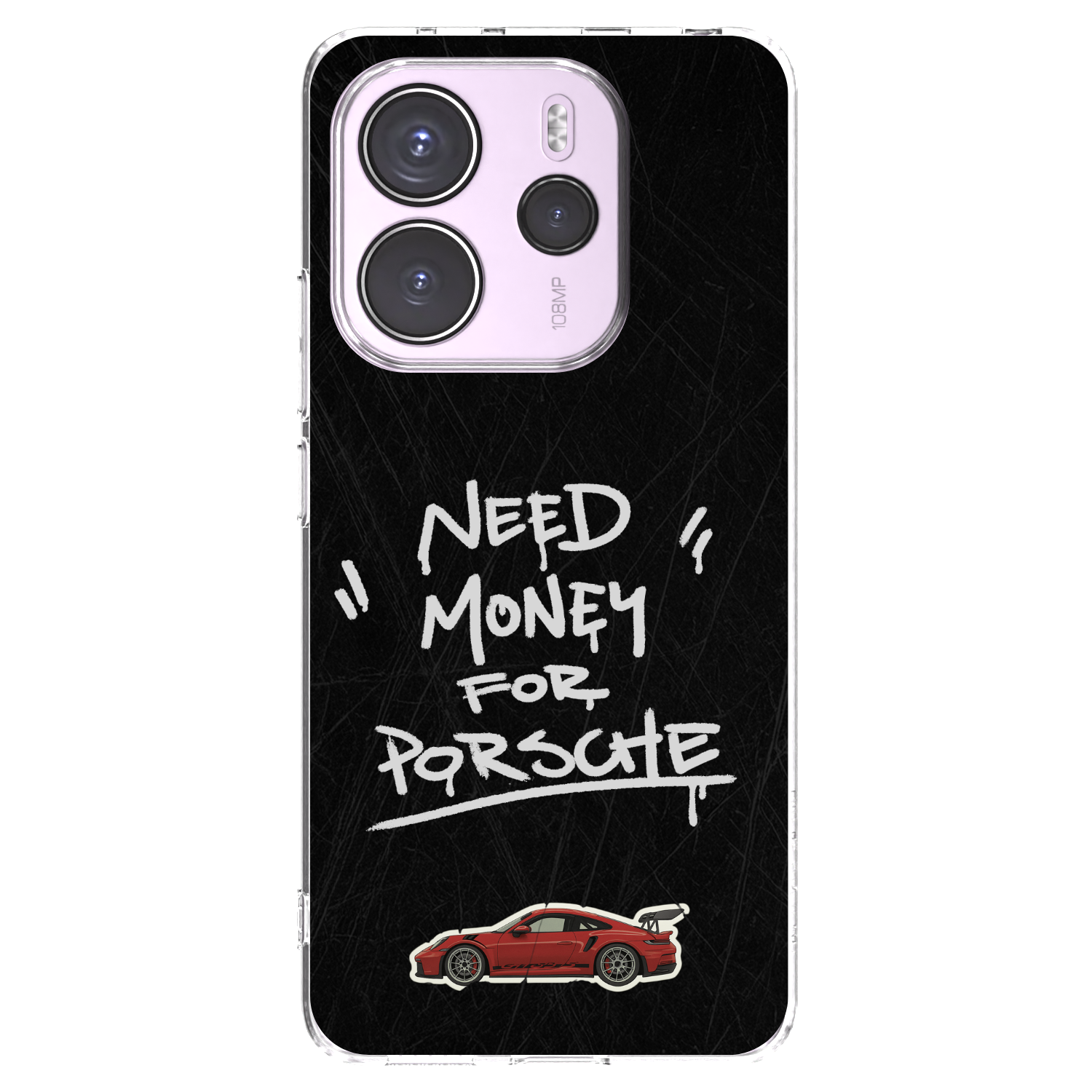 Picasee διαφανής θήκη σιλικόνης Xiaomi Redmi Note 14 4G - Dark Racer