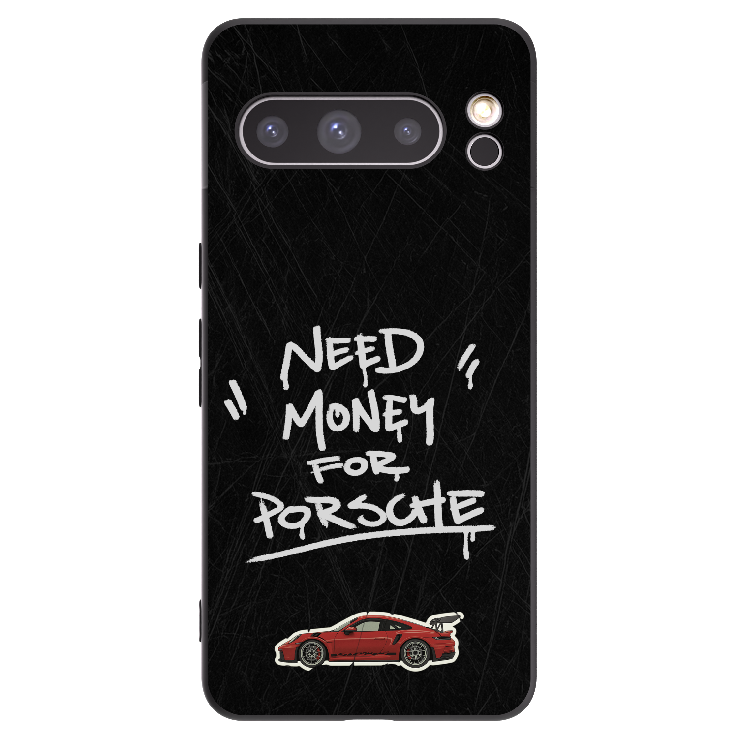 Picasee Μαύρη θήκη σιλικόνης για Google Pixel 8 Pro - Dark Racer