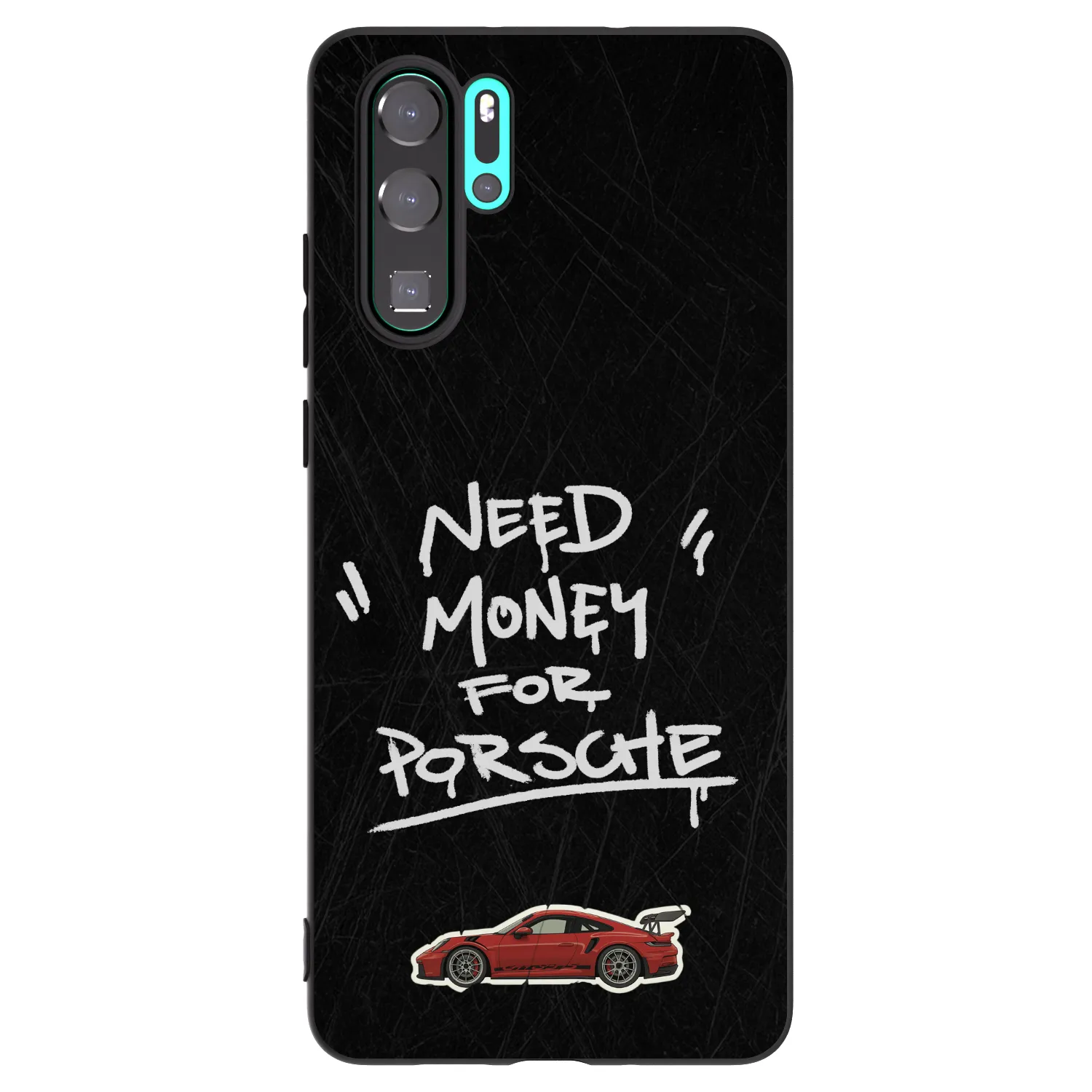Picasee Μαύρη θήκη σιλικόνης για Huawei P30 Pro - Dark Racer