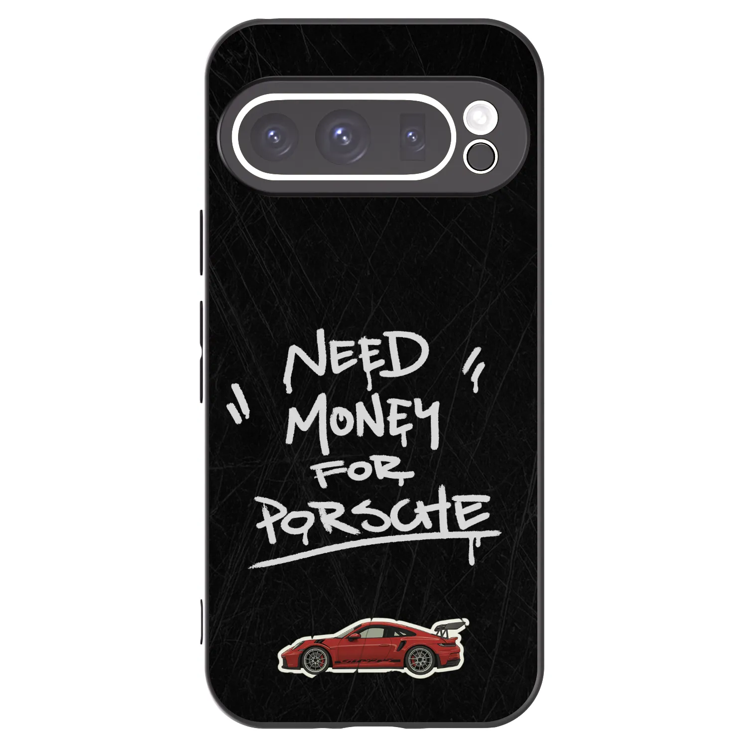 Picasee Μαύρη θήκη σιλικόνης για Google Pixel 9 Pro - Dark Racer