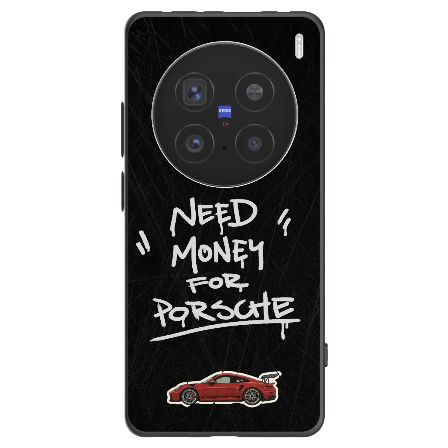 Picasee Μαύρη θήκη σιλικόνης για Vivo X200 Pro - Dark Racer