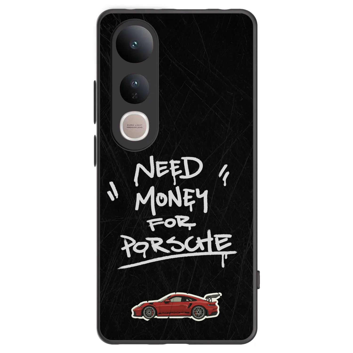 Picasee Μαύρη θήκη σιλικόνης για Vivo V50 Lite 5G - Dark Racer