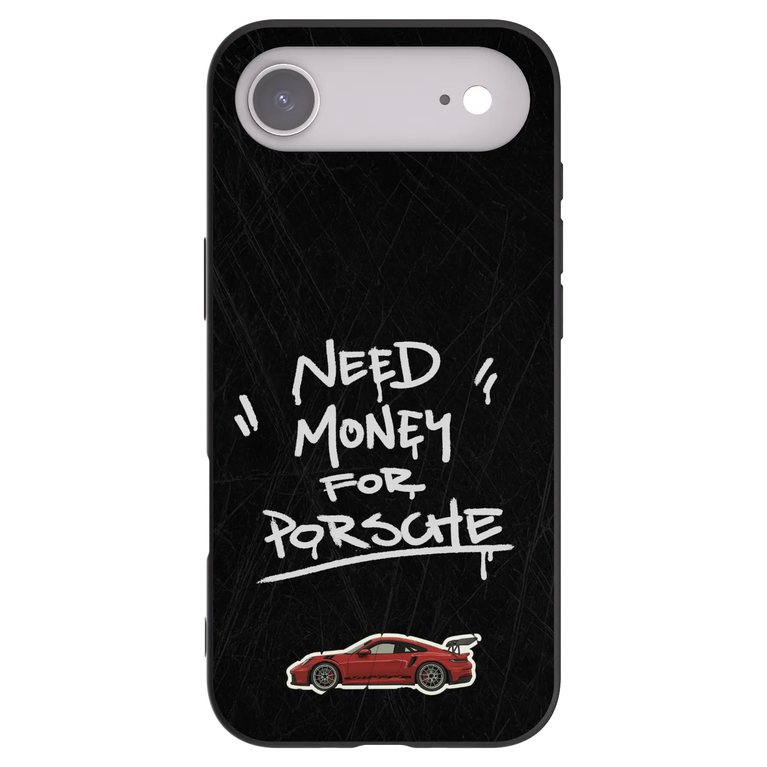 Picasee Μαύρη θήκη σιλικόνης για Apple iPhone Air - Dark Racer