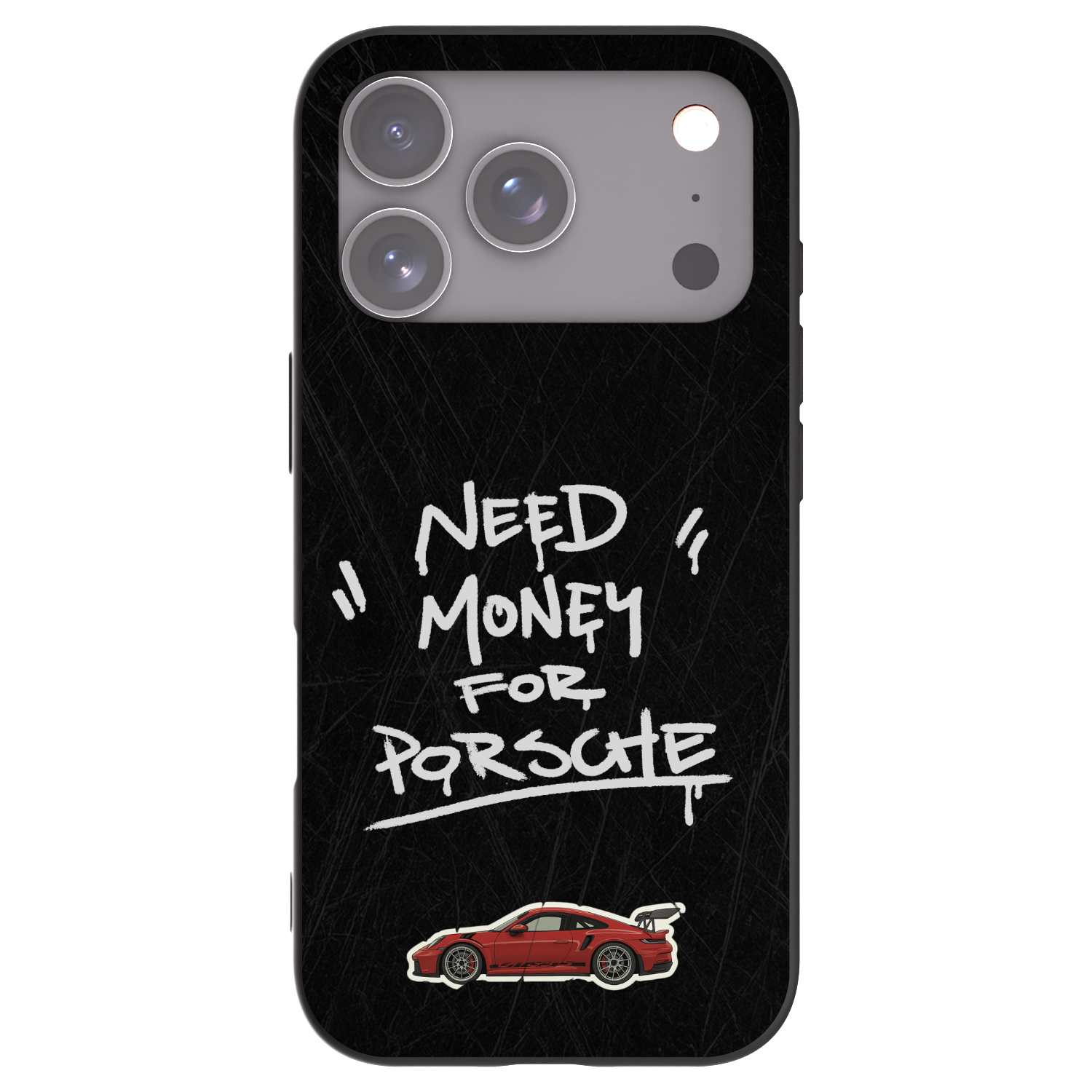 Picasee Μαύρη θήκη σιλικόνης για Apple iPhone 17 Pro - Dark Racer