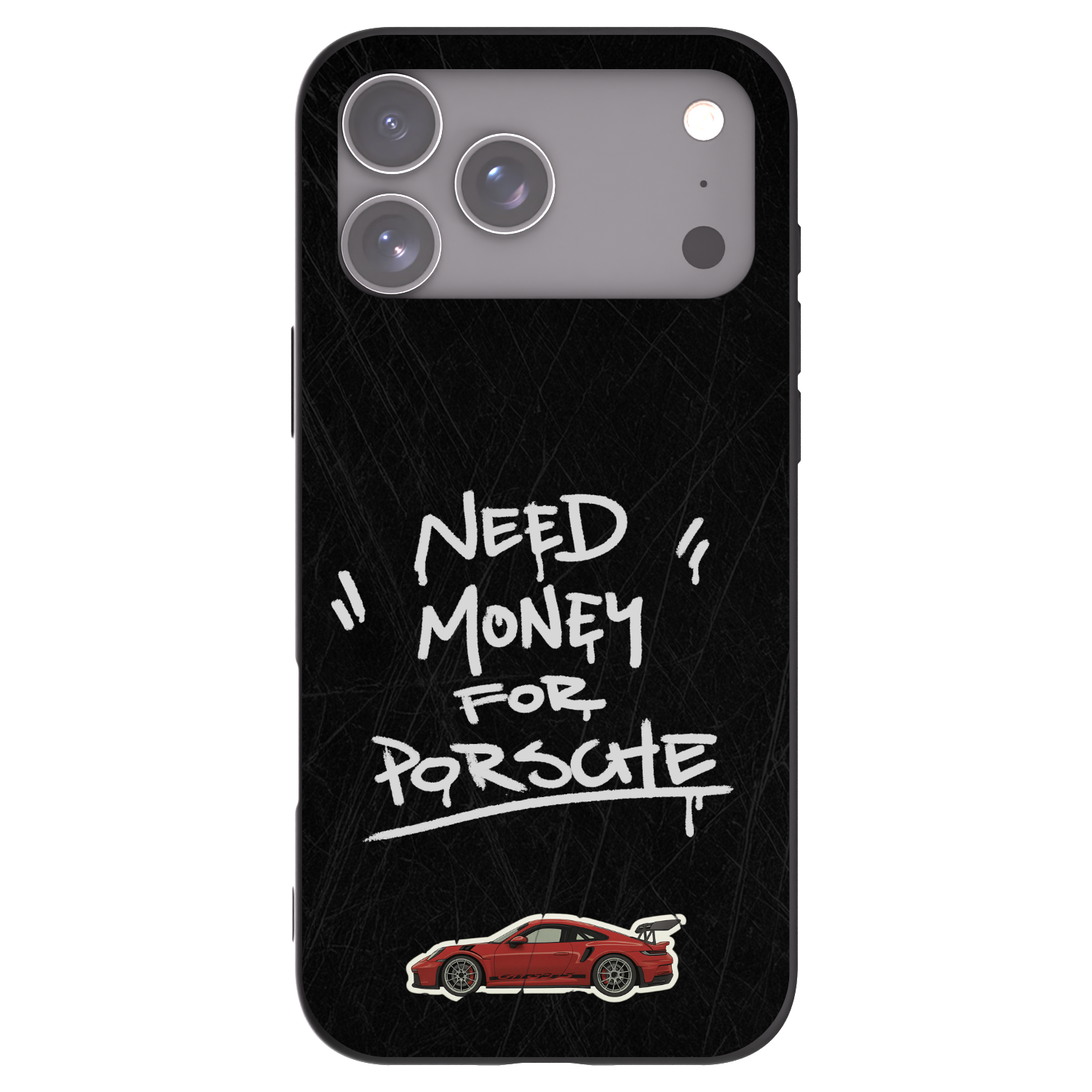 Picasee Μαύρη θήκη σιλικόνης για Apple iPhone 17 Pro Max - Dark Racer