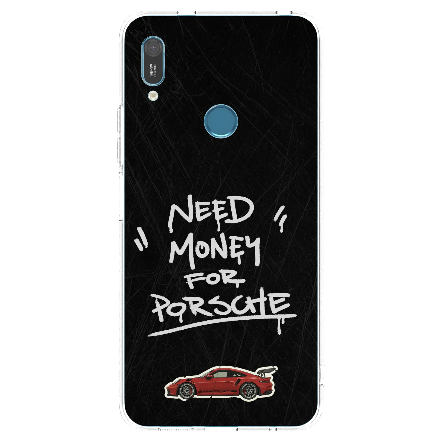 Picasee διαφανής θήκη σιλικόνης Huawei Y6 2019 - Dark Racer
