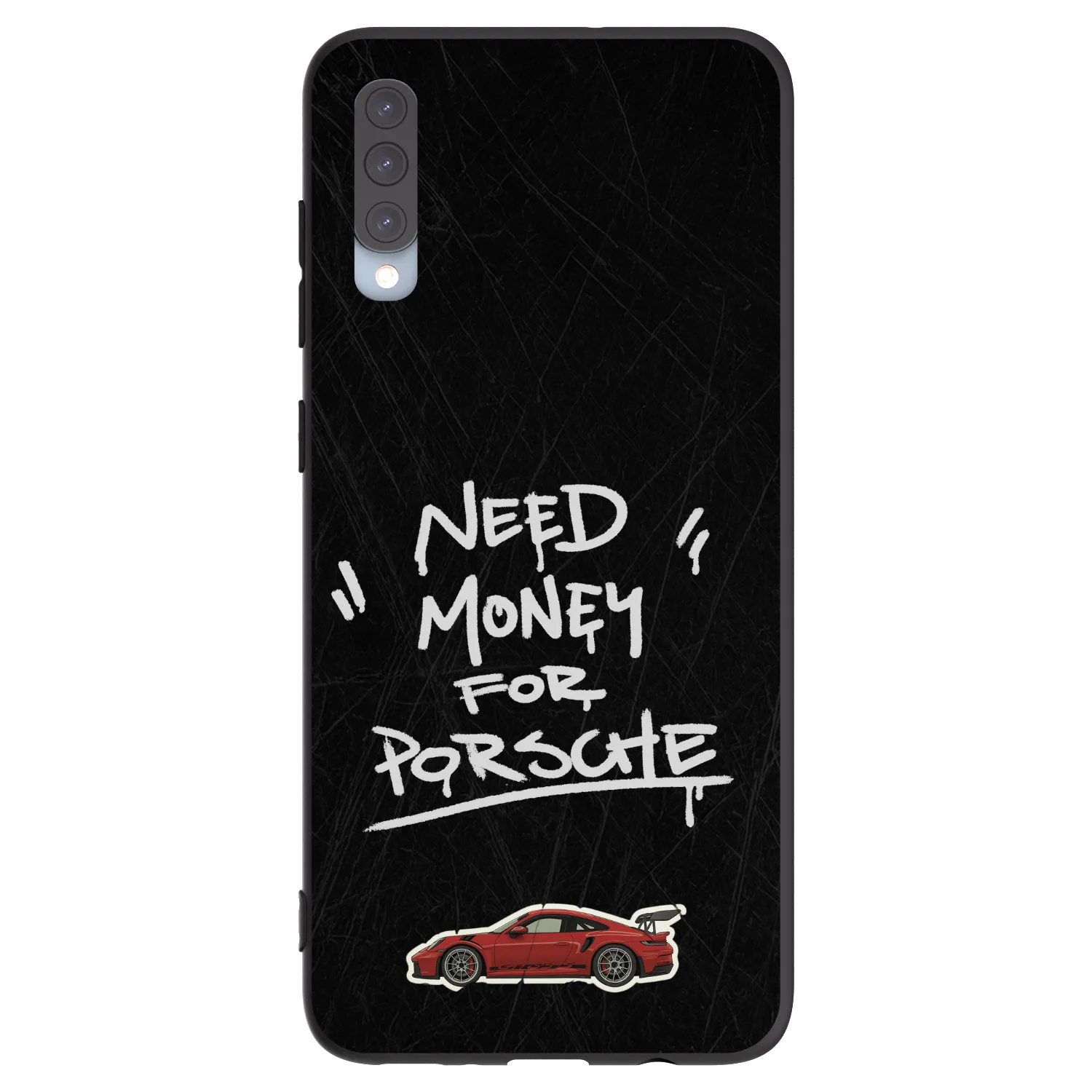 Picasee Μαύρη θήκη σιλικόνης για Samsung Galaxy A70 A705F - Dark Racer