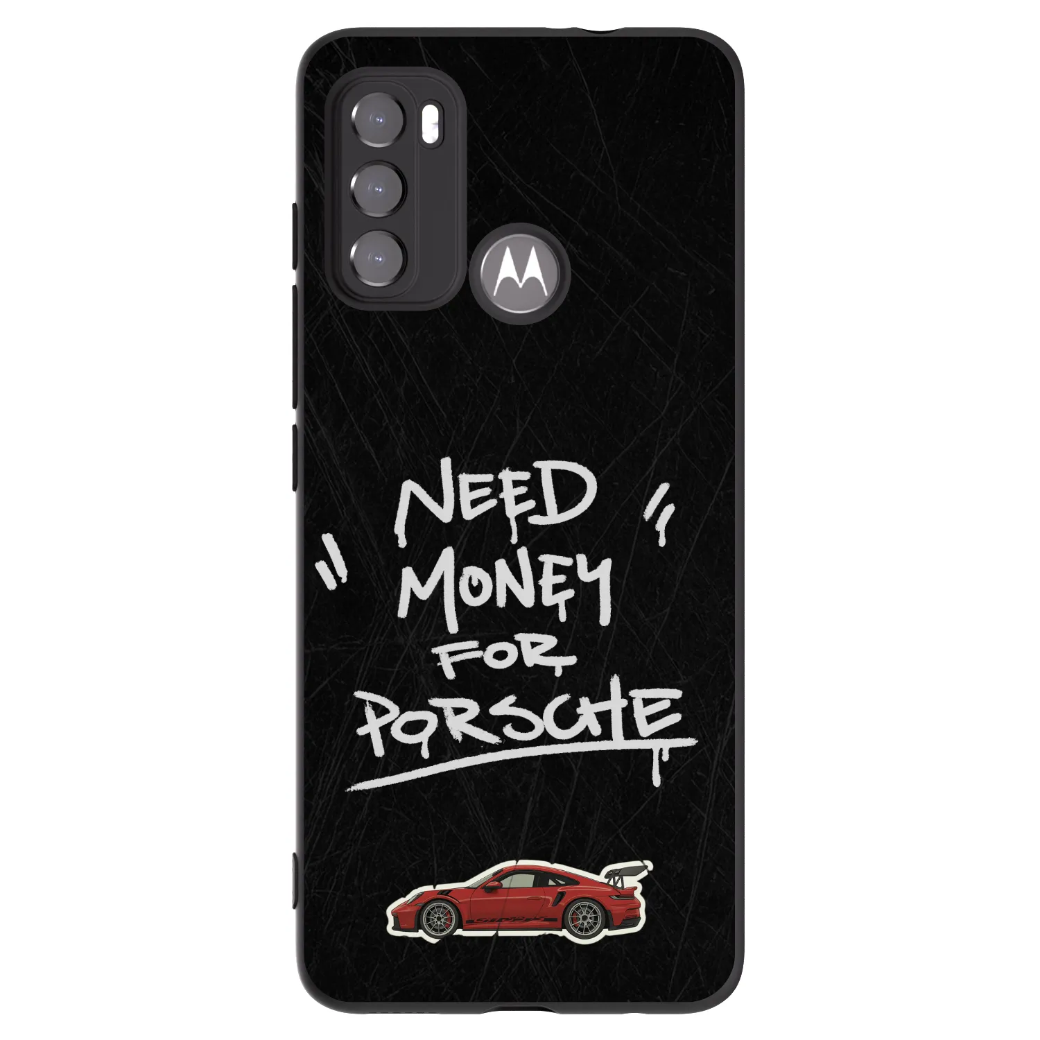 Picasee Μαύρη θήκη σιλικόνης για Motorola Edge 60 5G - Dark Racer