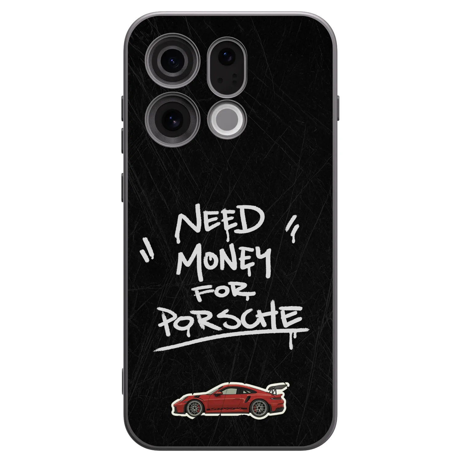 Picasee Μαύρη θήκη σιλικόνης για OPPO Find X9 - Dark Racer