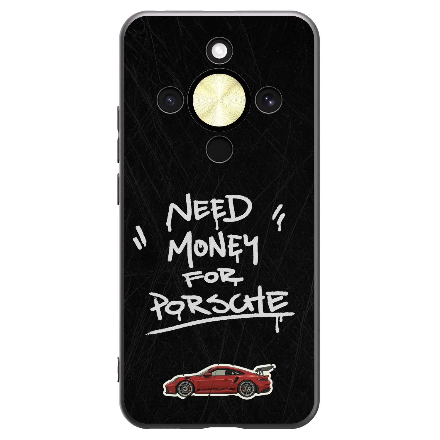 Picasee Μαύρη θήκη σιλικόνης για Honor Magic8 Lite 5G - Dark Racer