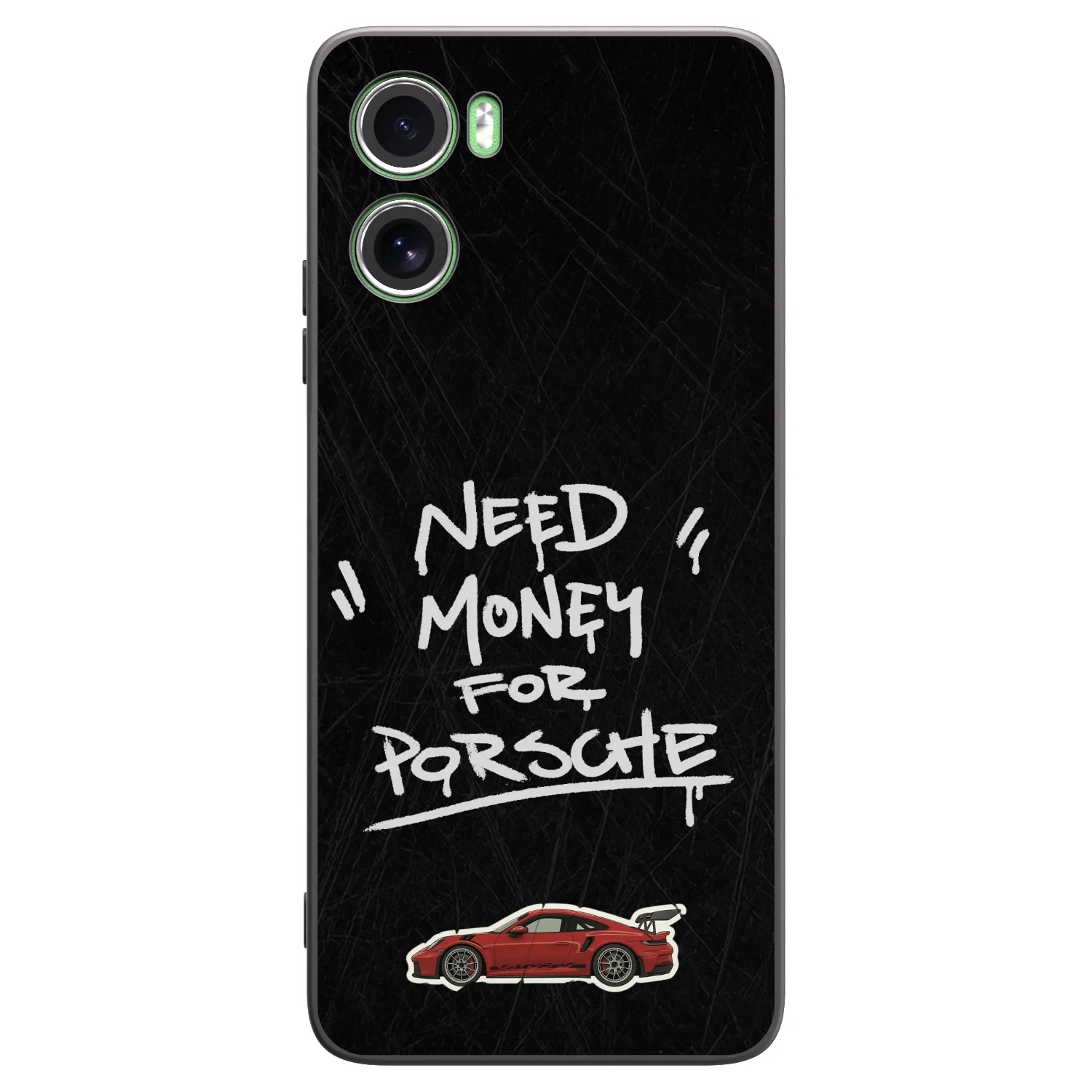 Picasee Μαύρη θήκη σιλικόνης για Motorola Moto G06 - Dark Racer