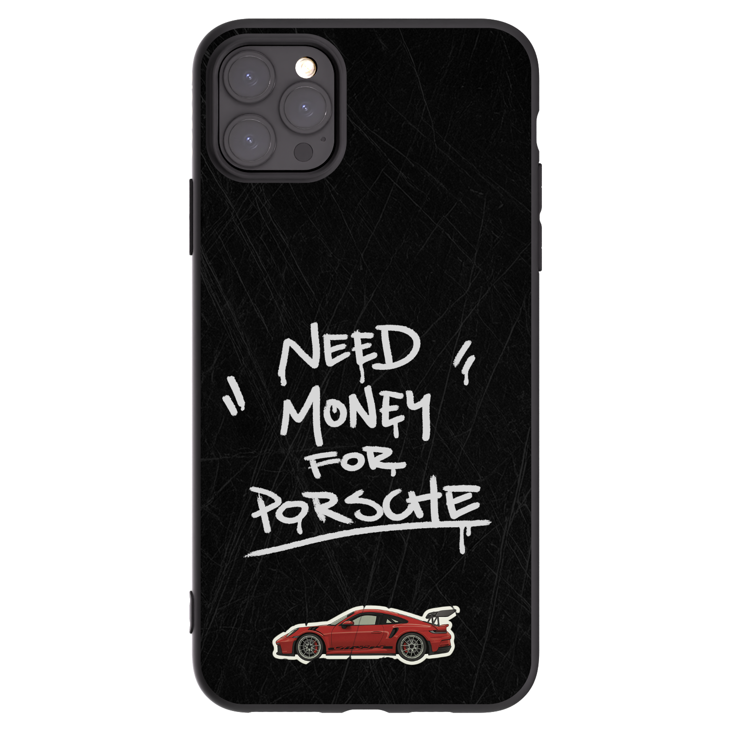 Picasee Μαύρη θήκη σιλικόνης για Apple iPhone 11 Pro Max - Dark Racer