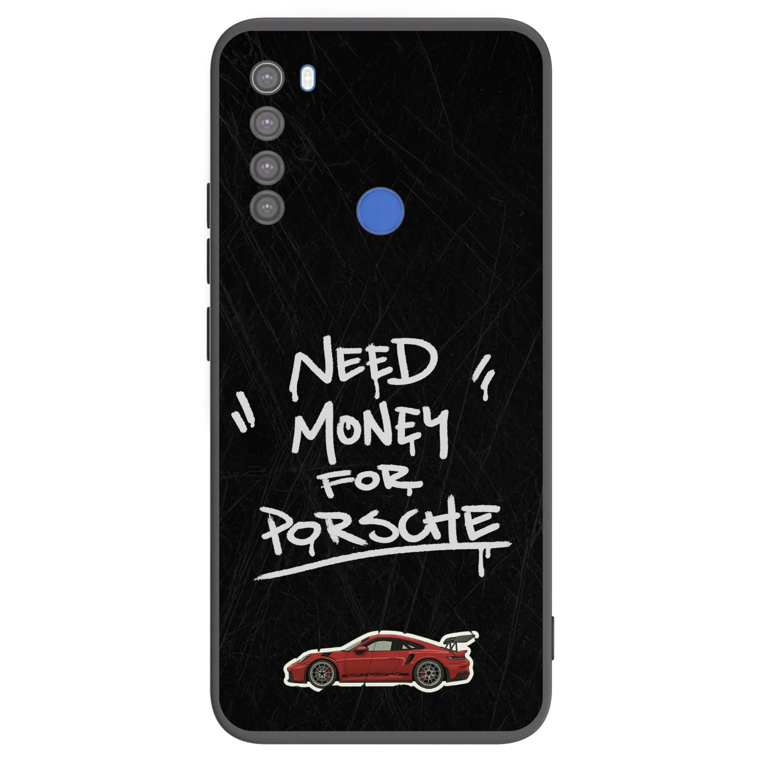 Picasee Μαύρη θήκη σιλικόνης για Xiaomi Redmi Note 8T - Dark Racer