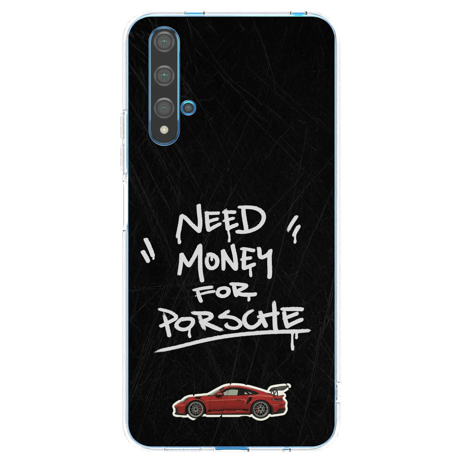 Picasee διαφανής θήκη σιλικόνης Huawei Nova 5T - Dark Racer