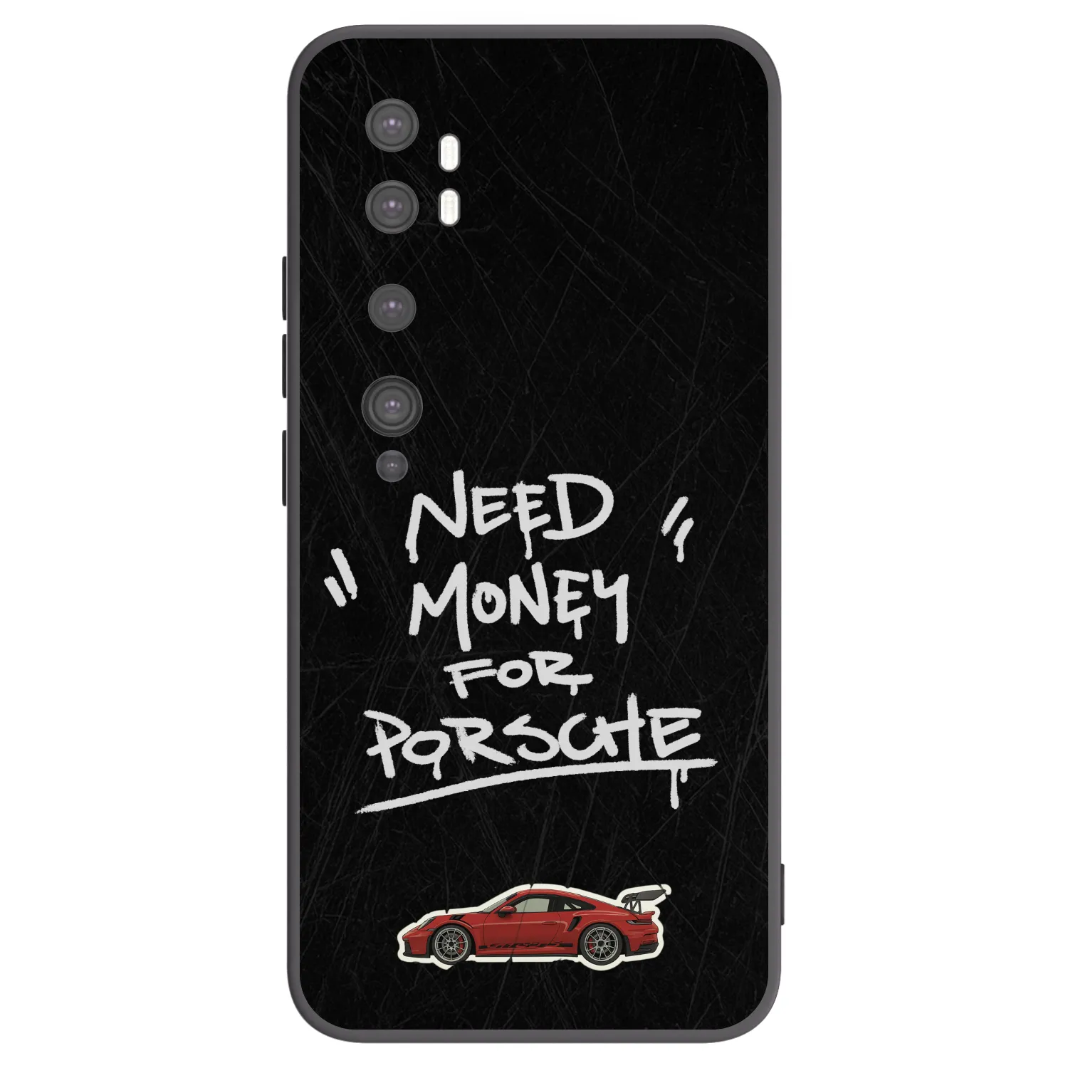 Picasee Μαύρη θήκη σιλικόνης για Xiaomi Mi Note 10 (Pro) - Dark Racer