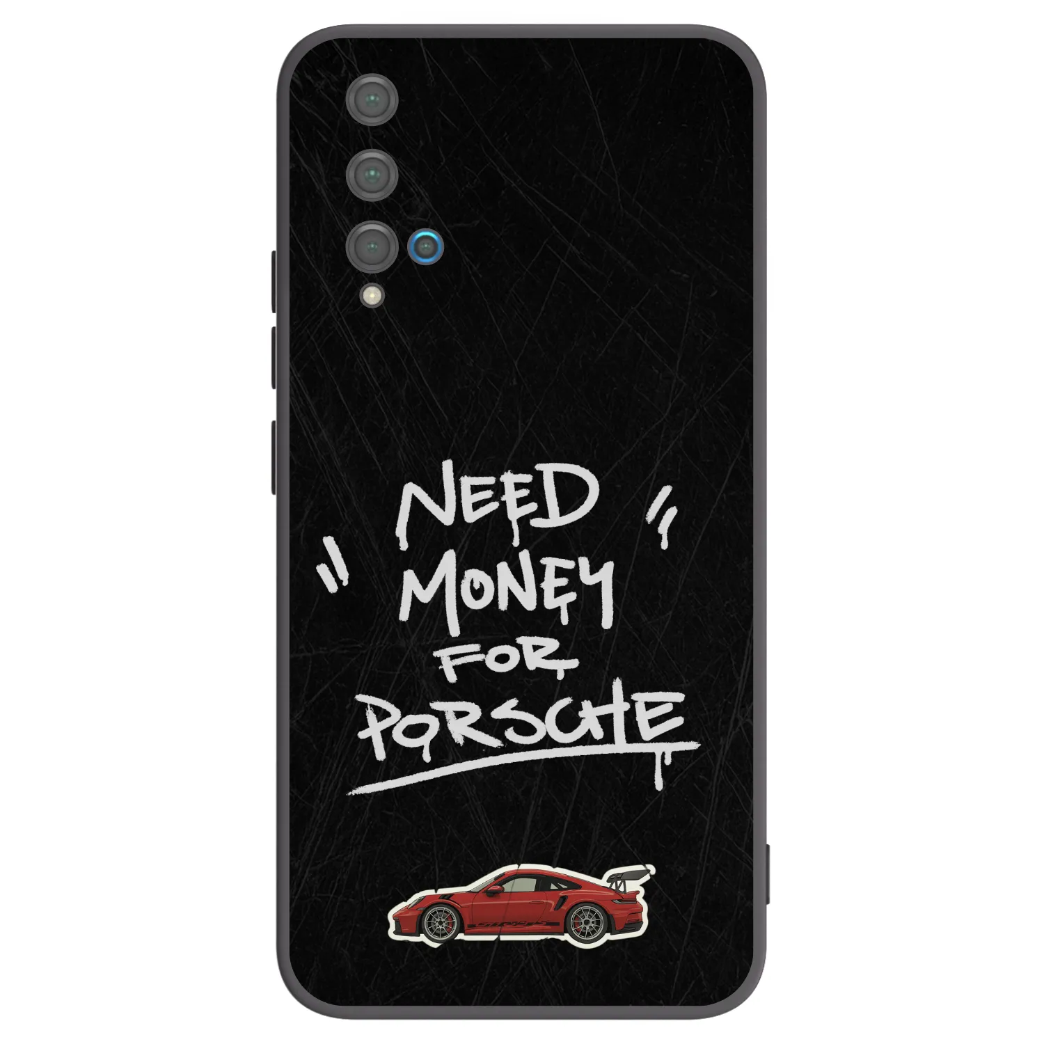 Picasee Μαύρη θήκη σιλικόνης για Huawei Nova 5T - Dark Racer