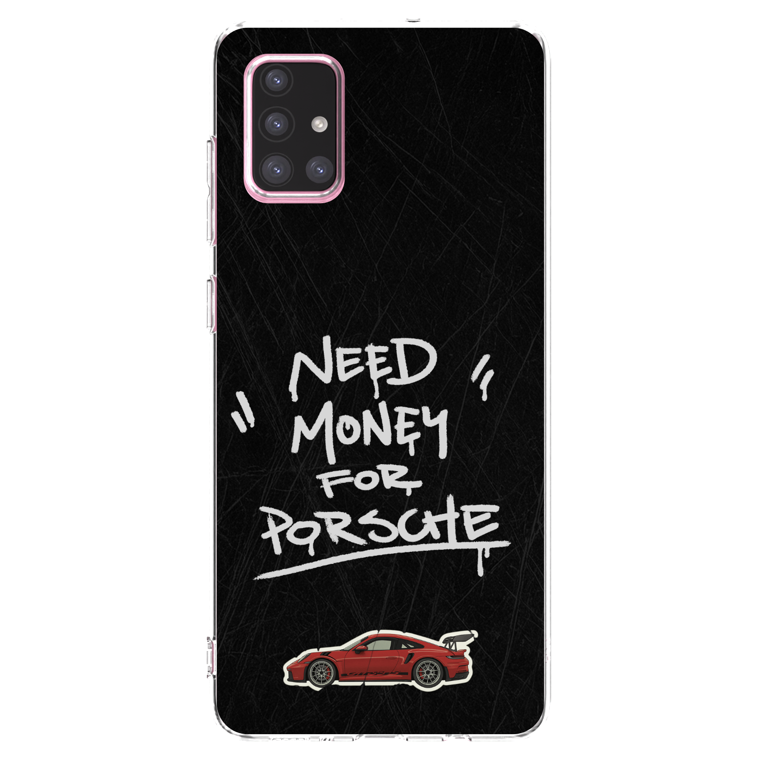 Picasee διαφανής θήκη σιλικόνης Samsung Galaxy A71 A715F - Dark Racer