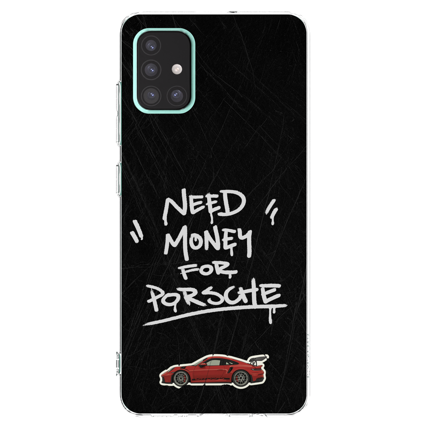 Picasee διαφανής θήκη σιλικόνης Samsung Galaxy A51 A515F - Dark Racer