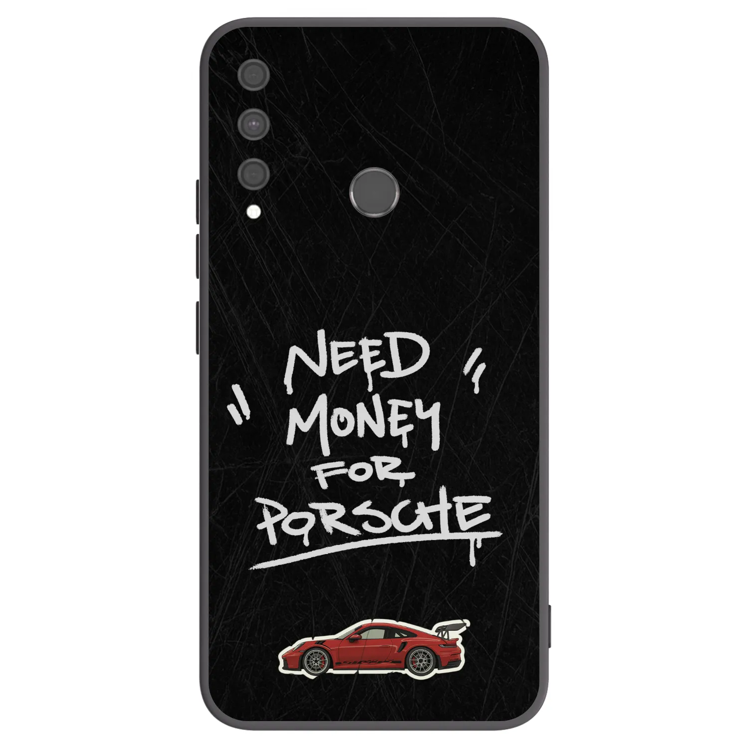Picasee Μαύρη θήκη σιλικόνης για Huawei P40 Lite E - Dark Racer
